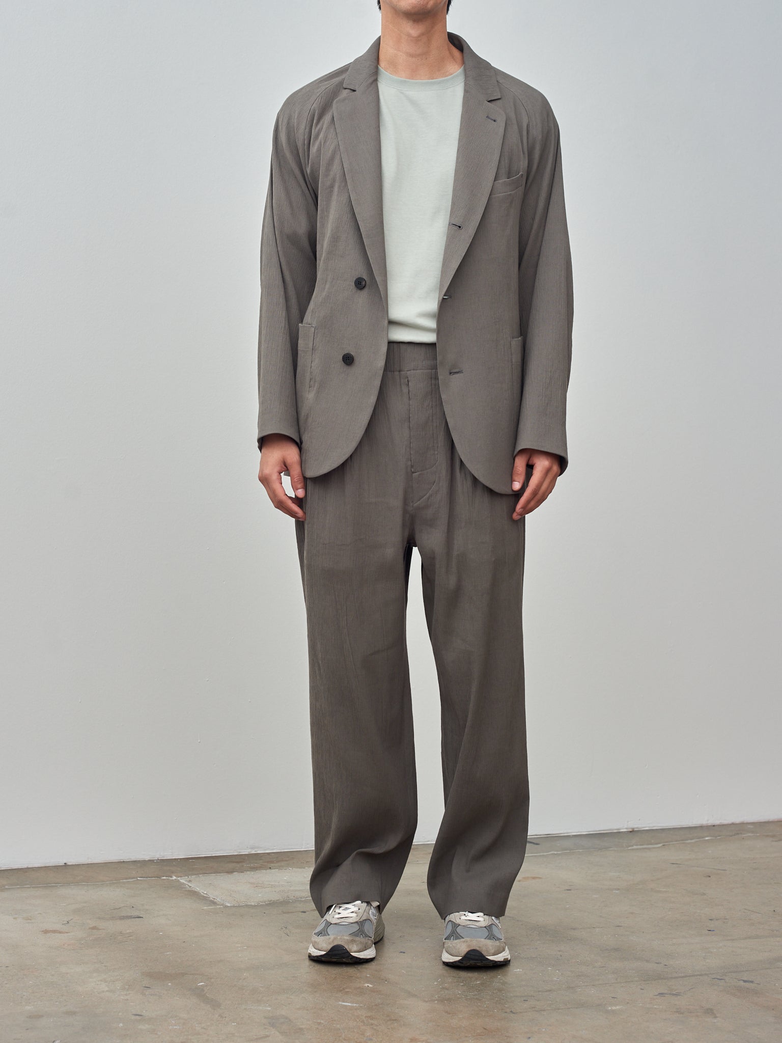 Namu Shop - Document Architect Tucked Pants - Dark Concrete