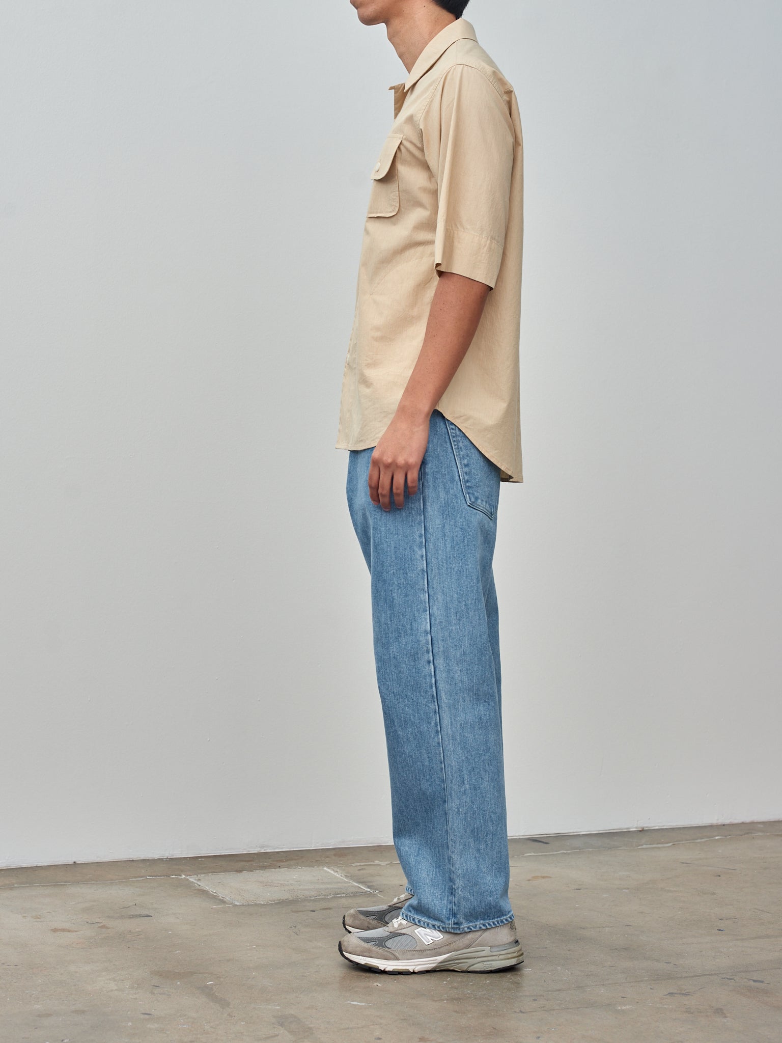 Namu Shop - Document Cotton Capri Shirt - Beige