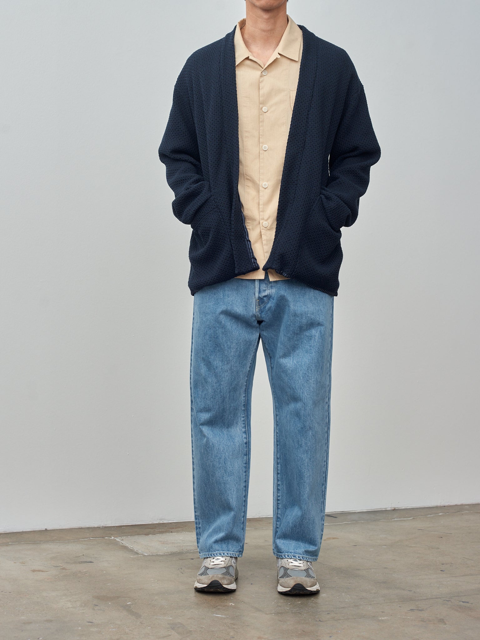 Namu Shop - ts(s) Lined Easy Cardigan - Navy
