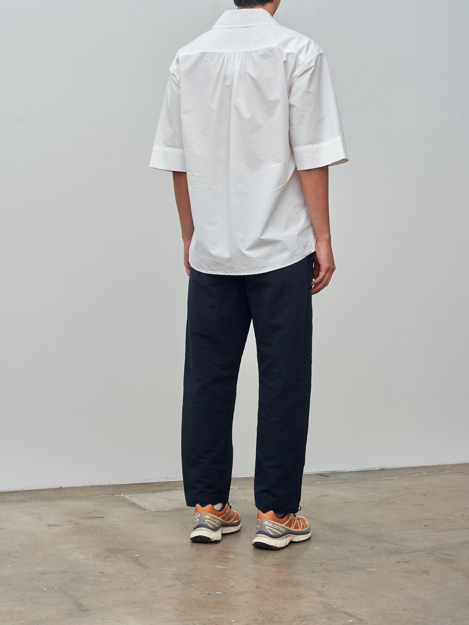 Namu Shop - Fujito Seersucker Easy Pants - Dark Navy