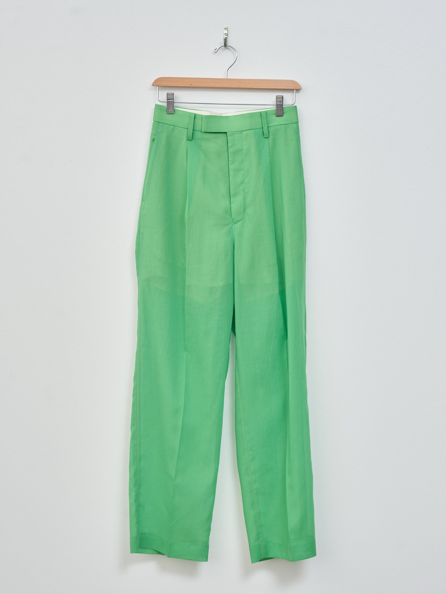 Namu Shop - Auralee Hard Twist Finx Organdy Pants - Green