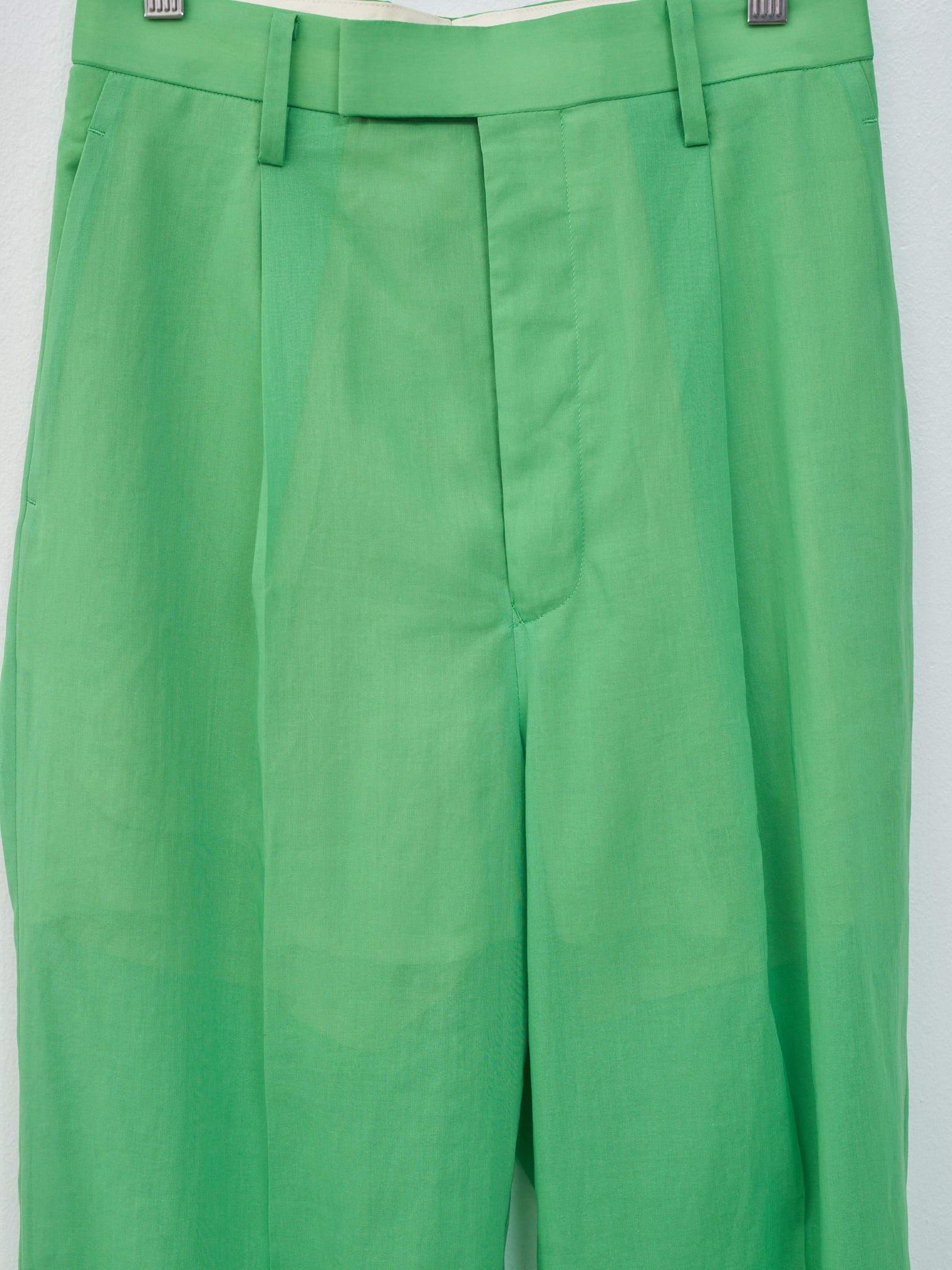 Namu Shop - Auralee Hard Twist Finx Organdy Pants - Green