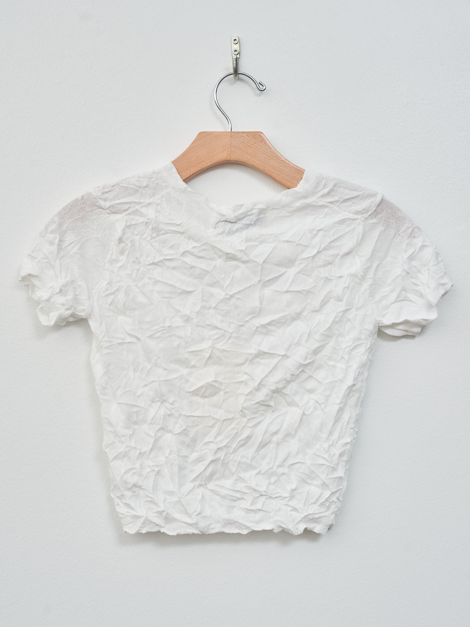Namu Shop - Sayaka Davis Crinkled Petite Knit Tee - White
