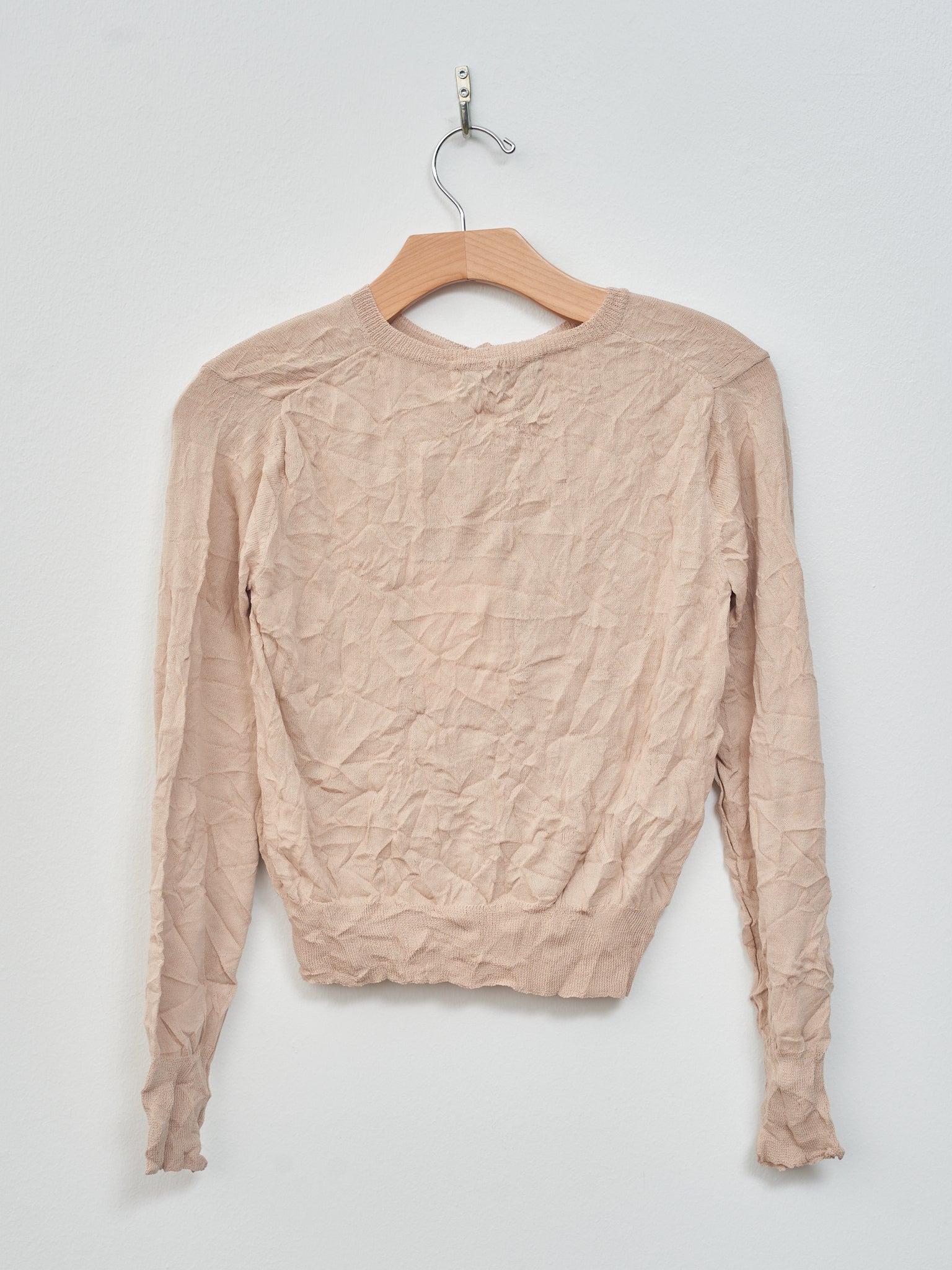 Namu Shop - Sayaka Davis Crinkled Knit Cardigan - Sandstone