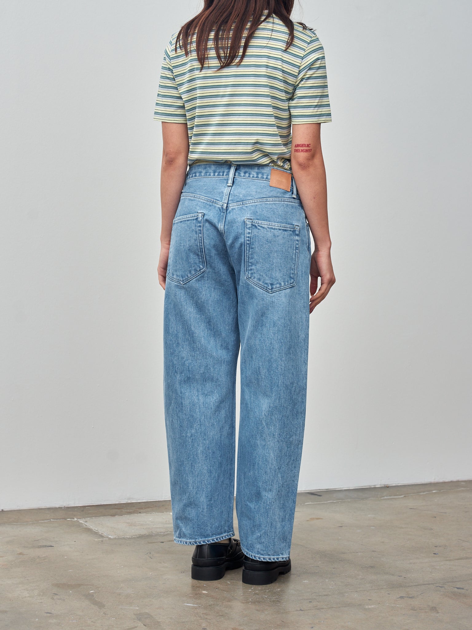 Namu Shop - Hatski Wide Tapered Denim - Ice Blue