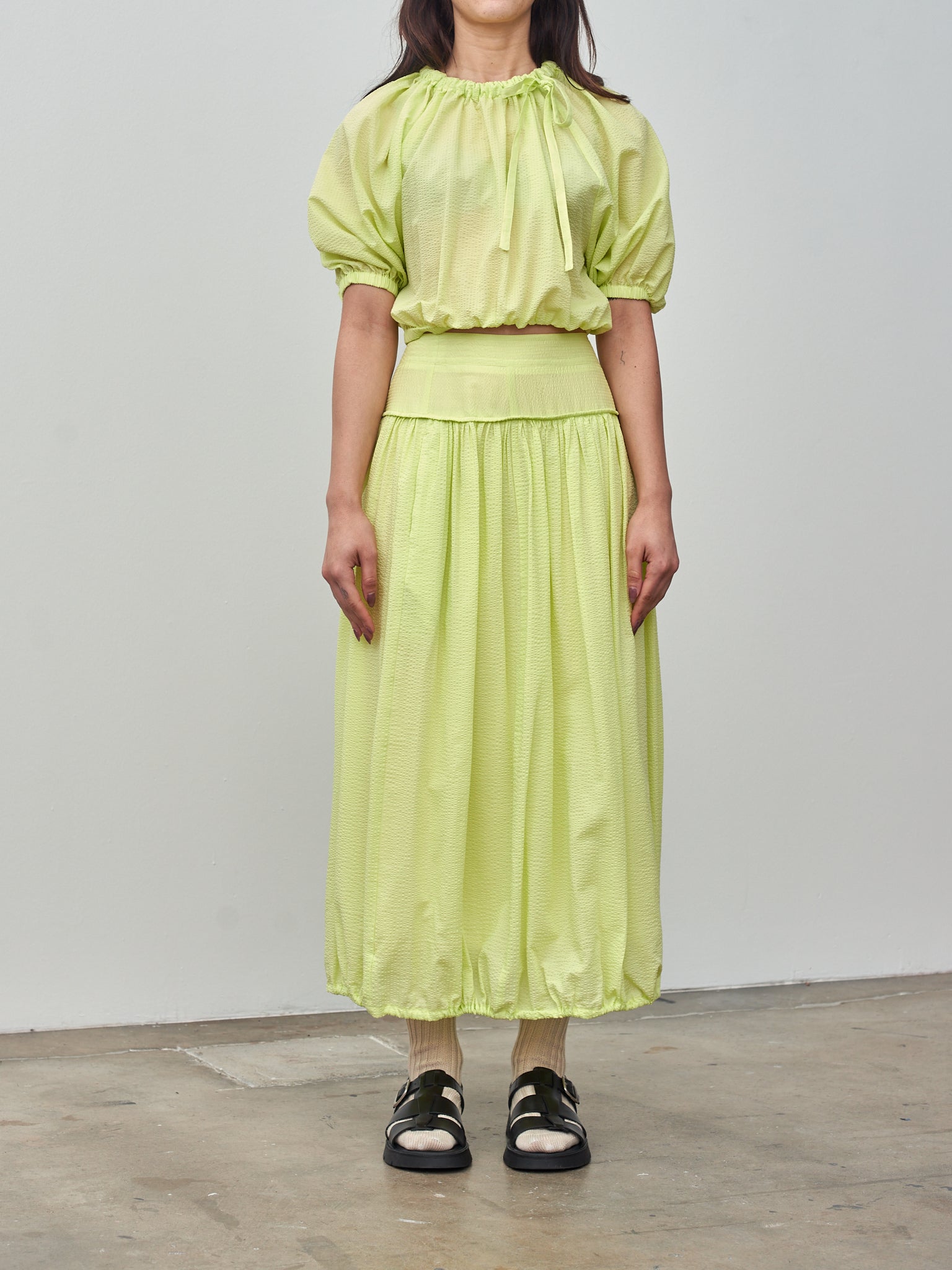 Namu Shop - Sayaka Davis Balloon Skirt - Acid Lime
