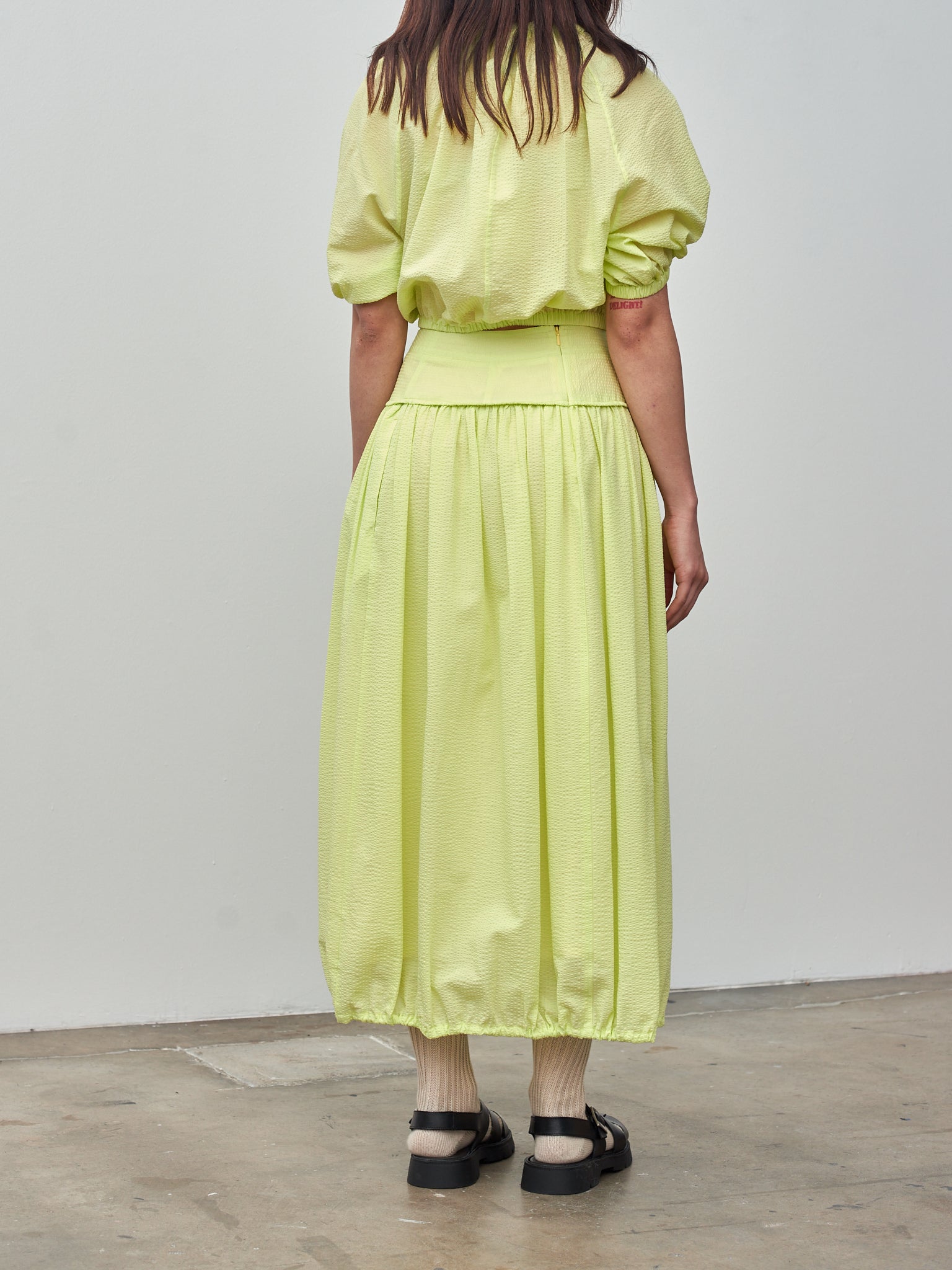 Namu Shop - Sayaka Davis Balloon Skirt - Acid Lime