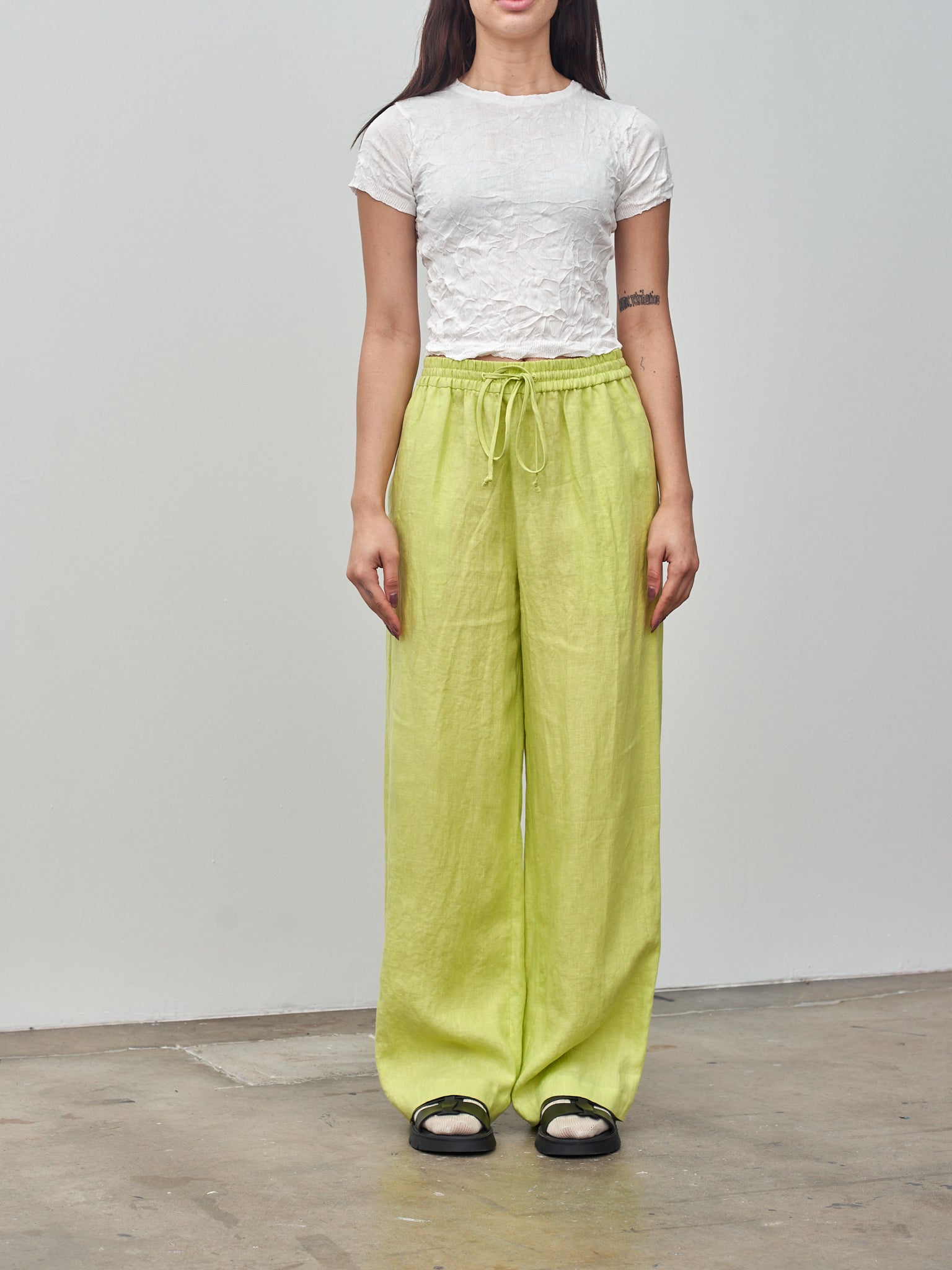 Namu Shop - Sayaka Davis Pull On Pants - Acid Lime