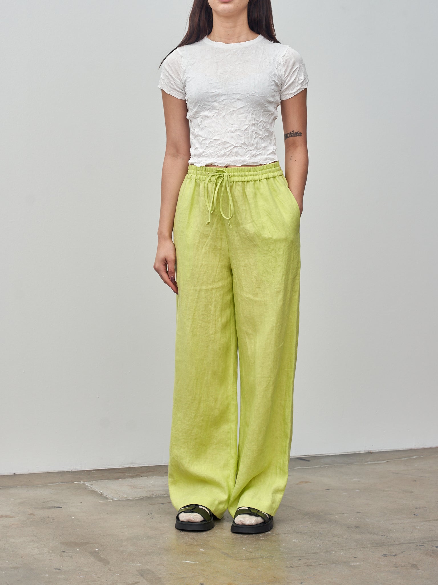 Namu Shop - Sayaka Davis Pull On Pants - Acid Lime
