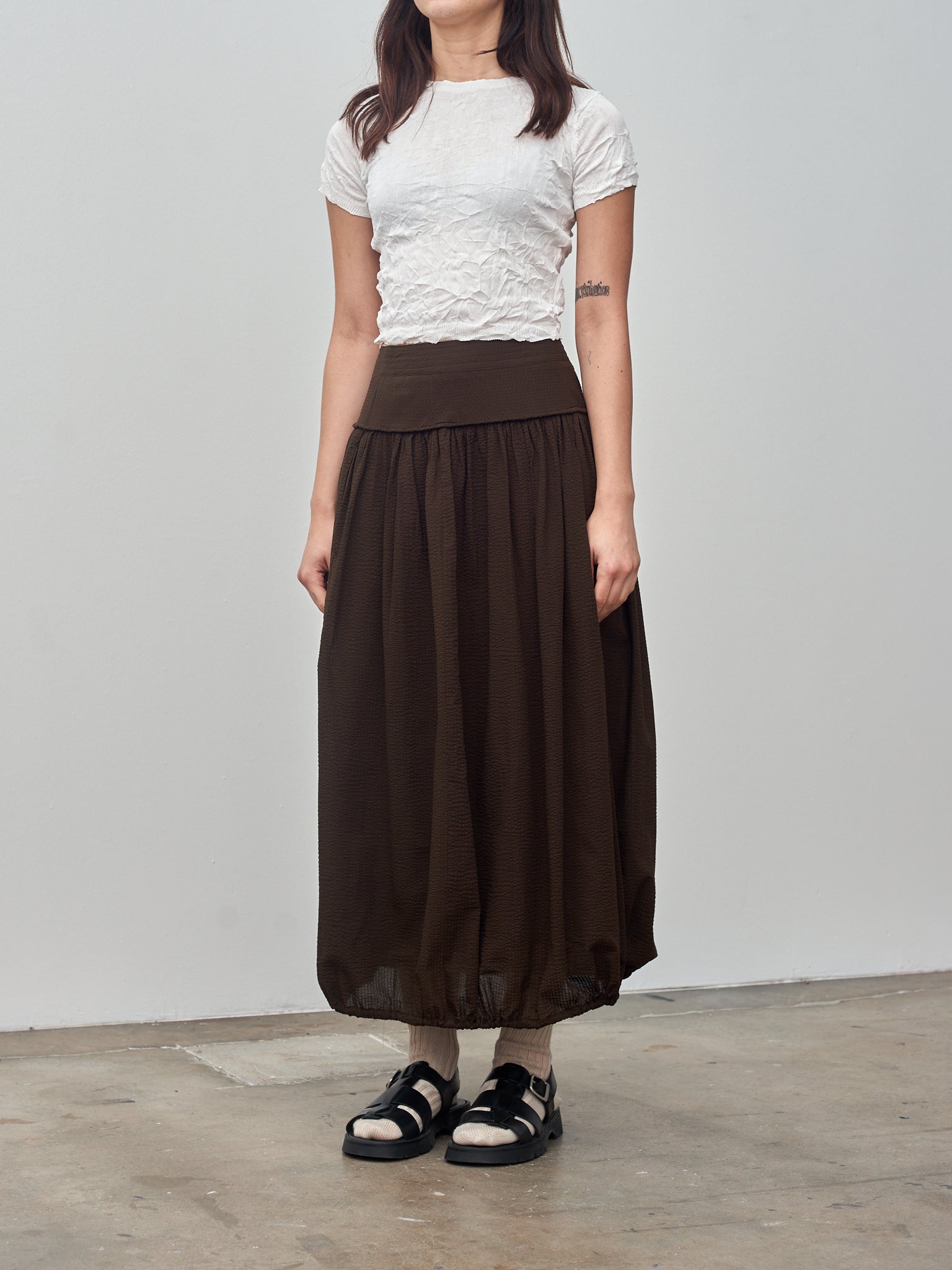 Namu Shop - Sayaka Davis Balloon Skirt - Chocolate
