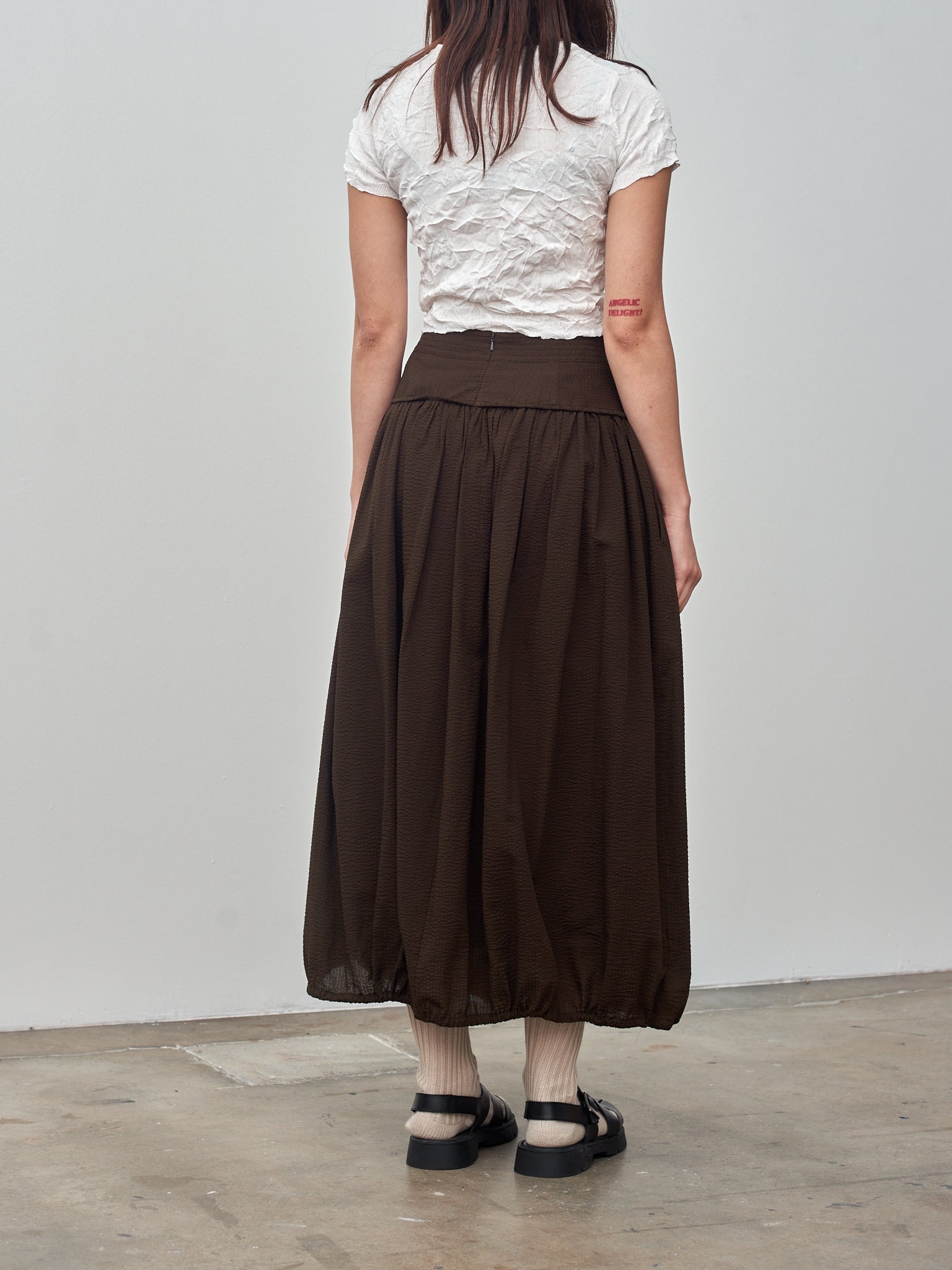 Namu Shop - Sayaka Davis Crinkled Petite Knit Tee - White
