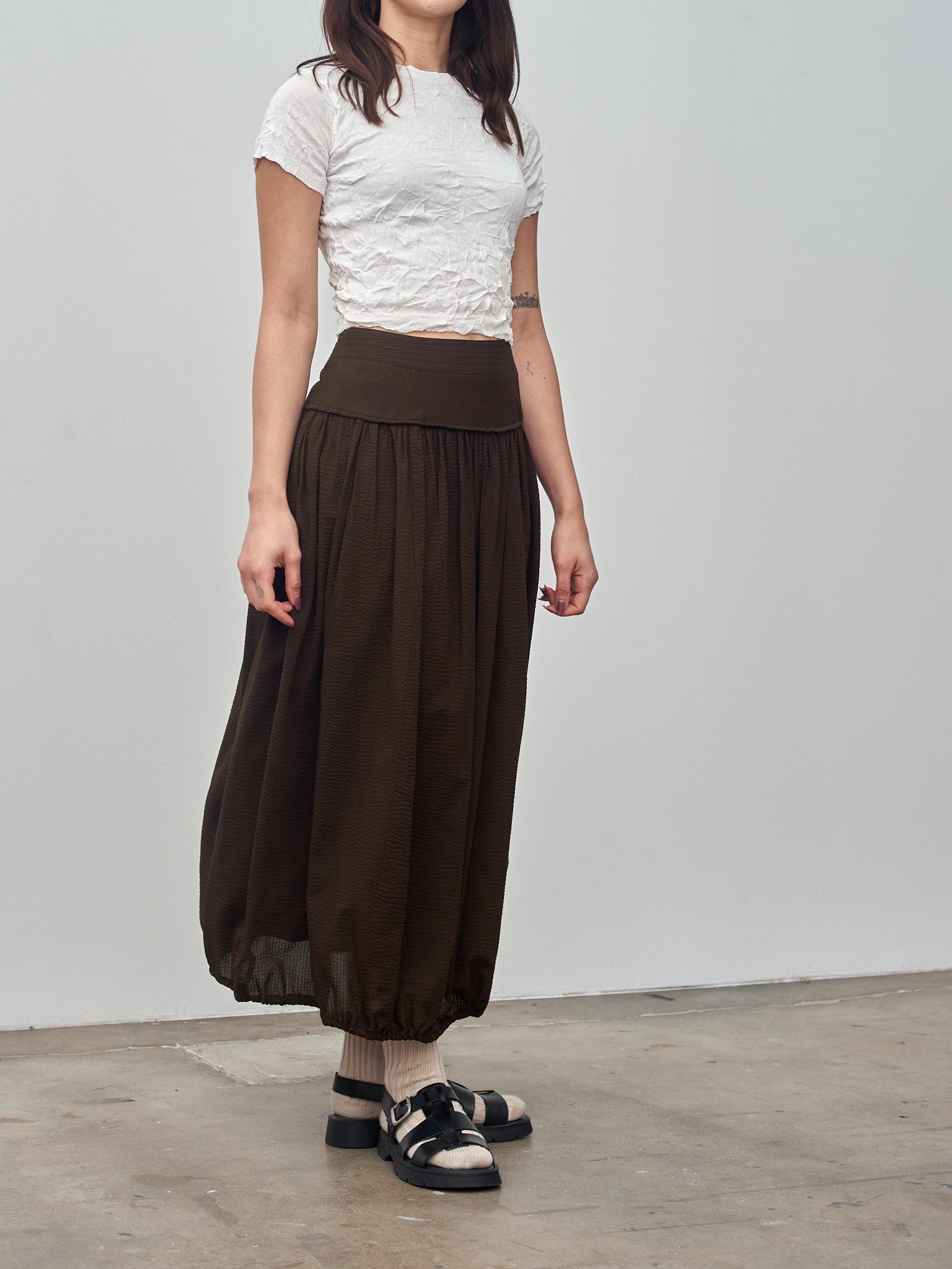 Namu Shop - Sayaka Davis Balloon Skirt - Chocolate