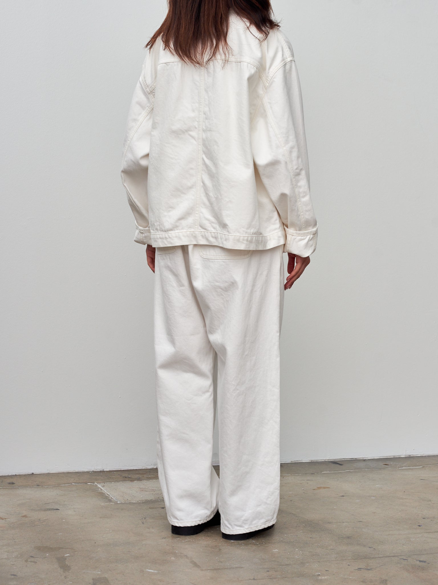 Namu Shop - Yoko Sakamoto Denim Blouse Jacket - White (One Wash)