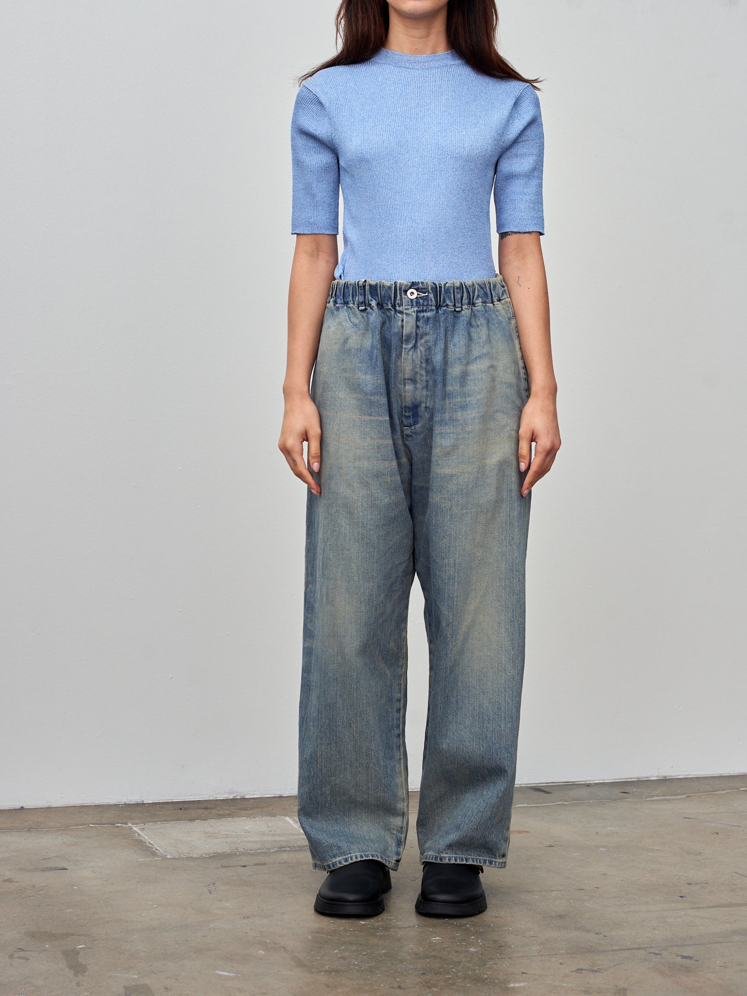 Namu Shop - Yoko Sakamoto Denim Trousers - Fade Indigo