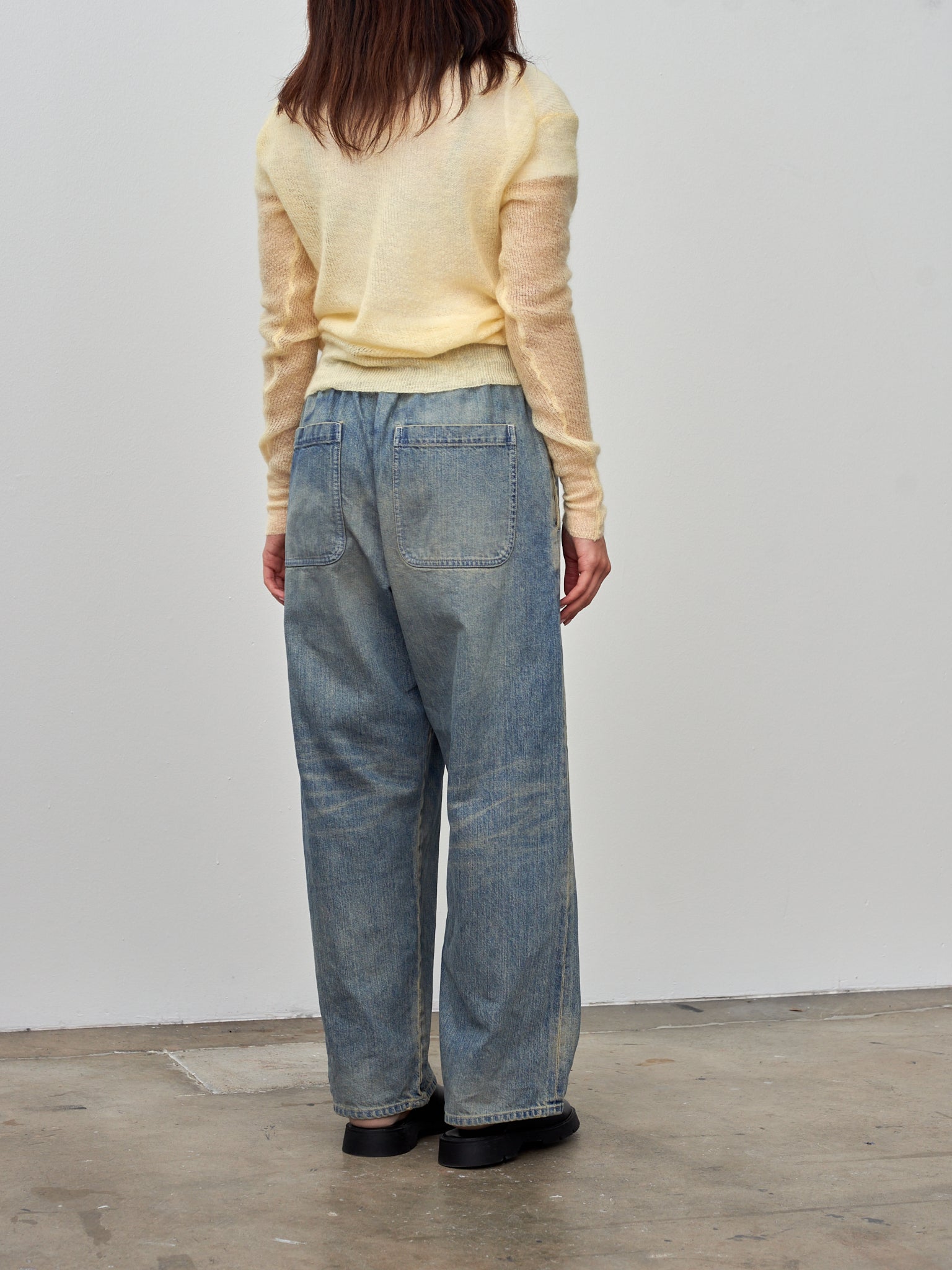 Namu Shop - Babaco Fine Mohair Silk Cardigan - Cream Yellow