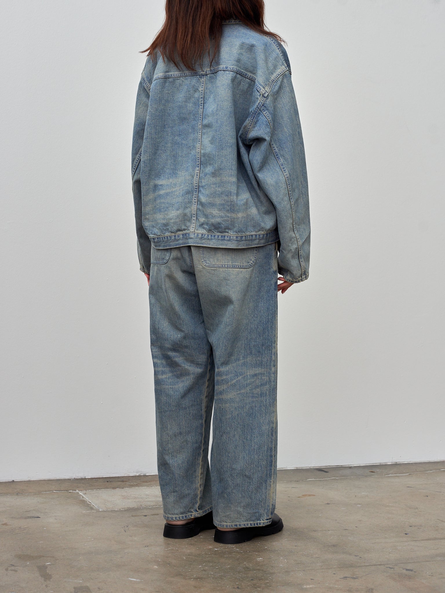 Namu Shop - Yoko Sakamoto Denim Blouse Jacket - Fade Indigo