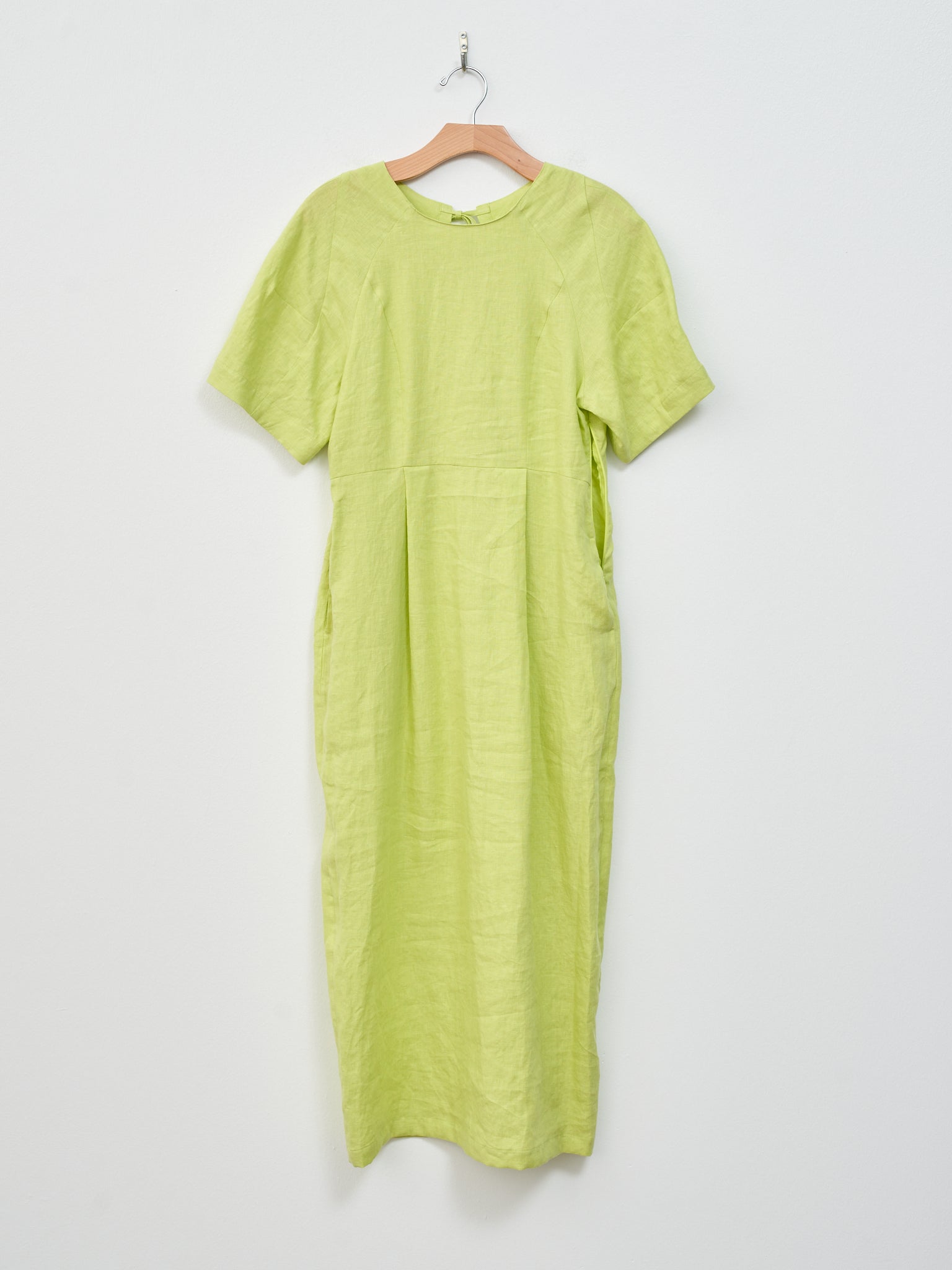 Namu Shop - Sayaka Davis Barrel Sleeve Dress - Acid Lime