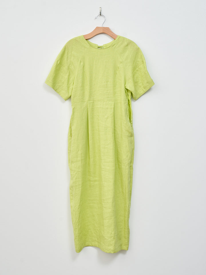 Namu Shop - Sayaka Davis Barrel Sleeve Dress - Acid Lime