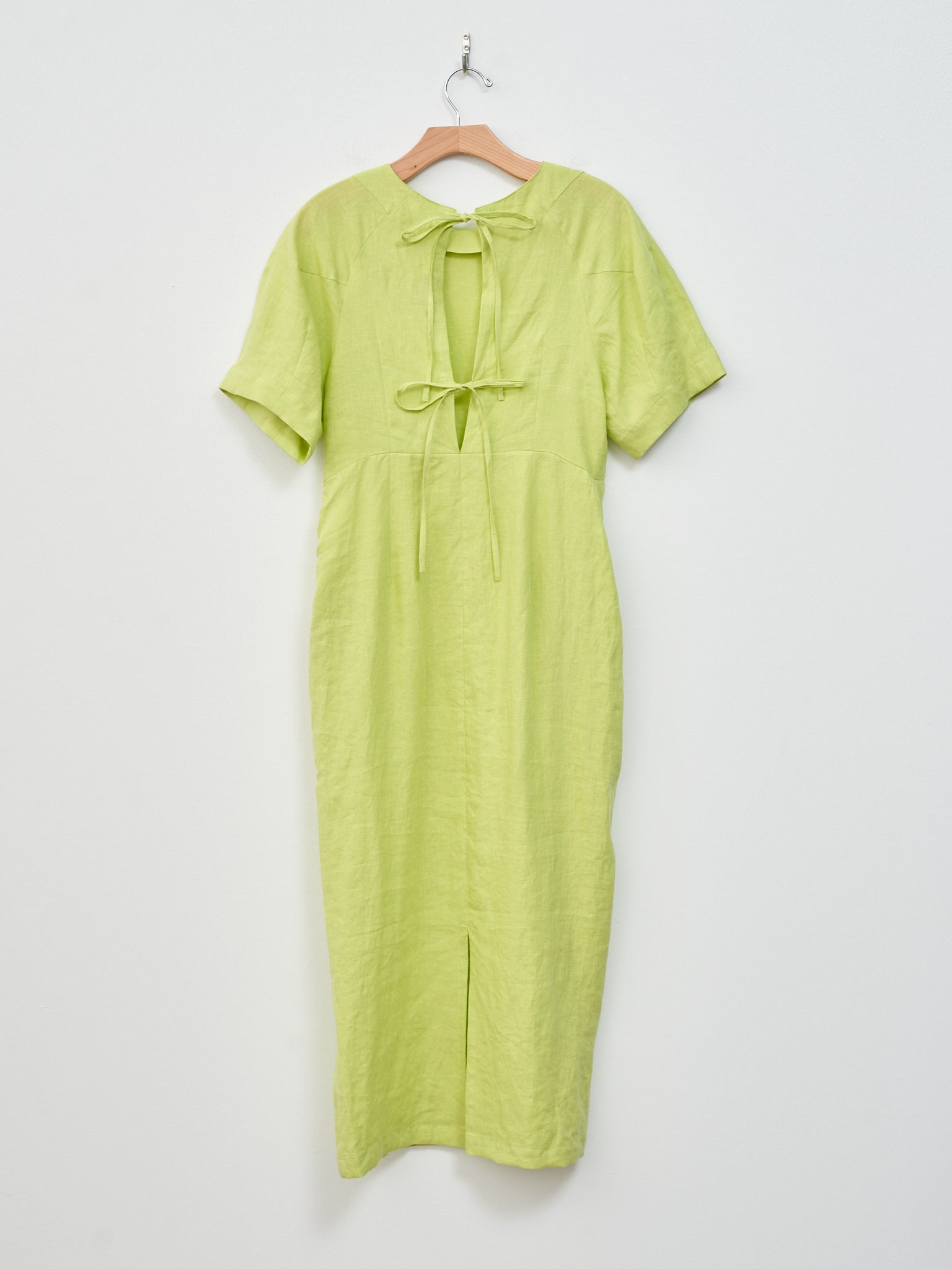 Namu Shop - Sayaka Davis Barrel Sleeve Dress - Acid Lime
