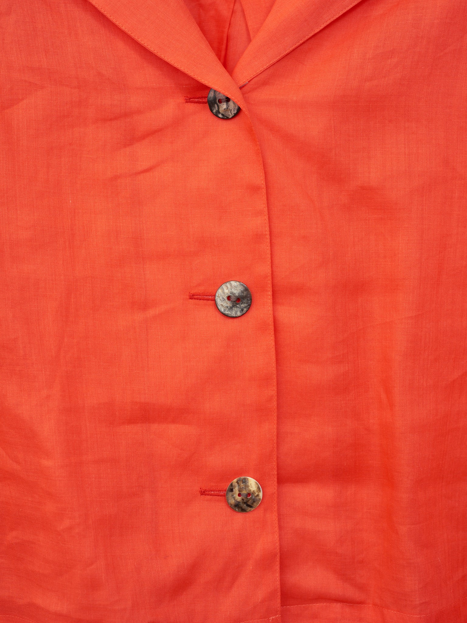 Namu Shop - Sayaka Davis Sheer Cropped Shirt - Orange