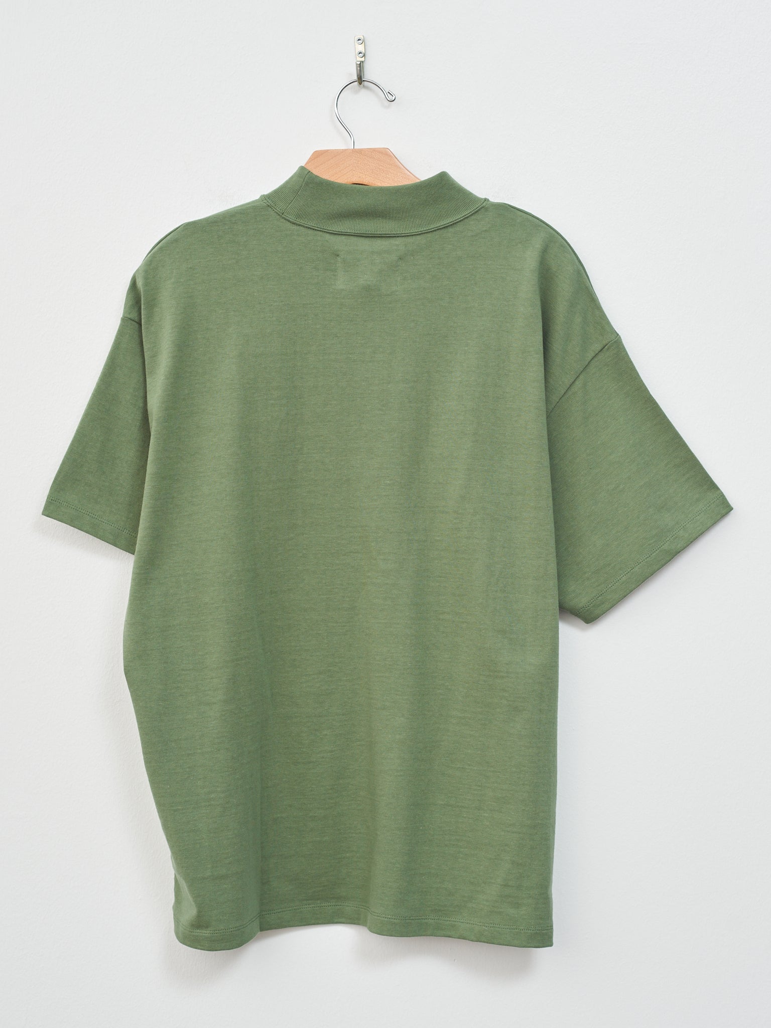 Namu Shop - Yoko Sakamoto Mock Neck T-Shirt - Heather Green