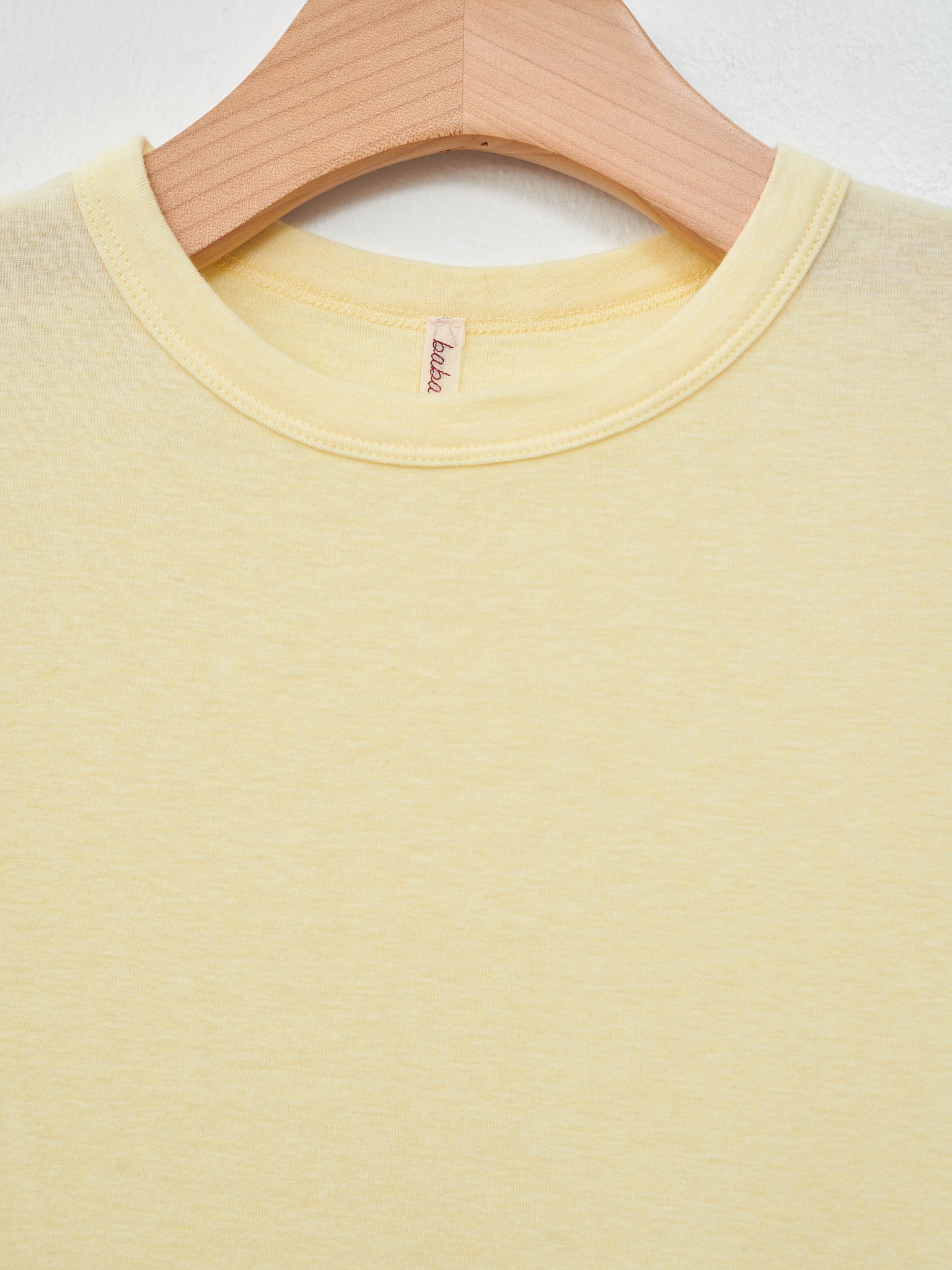 Namu Shop - Babaco Cotton/Silk Basic T-Shirt - Cream