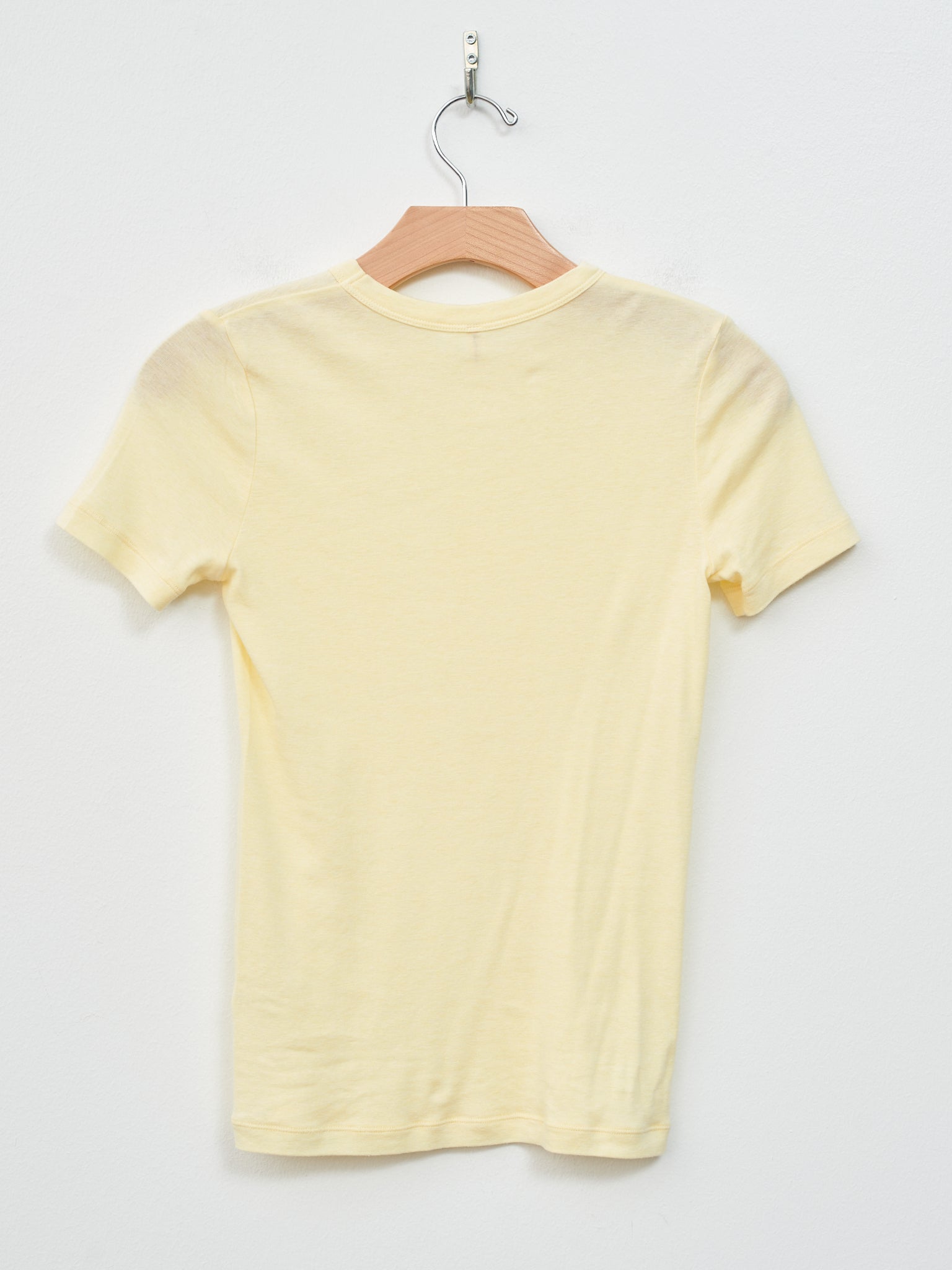 Namu Shop - Babaco Cotton/Silk Basic T-Shirt - Cream