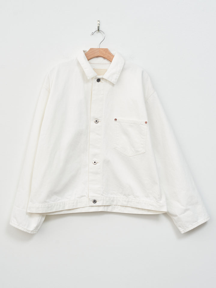 Namu Shop - Yoko Sakamoto Denim Blouse Jacket - White (One Wash)