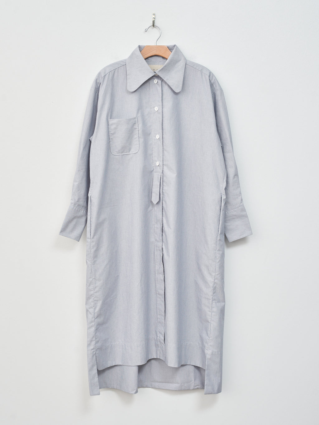 Namu Shop - Studio de Lostanges Long Collar Dress - Blue Stripe