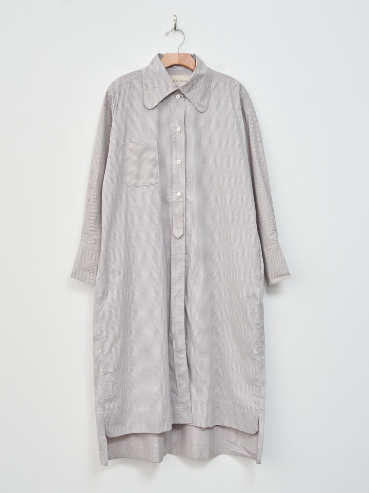 Namu Shop - Studio de Lostanges Long Collar Dress - Red x Blue Check