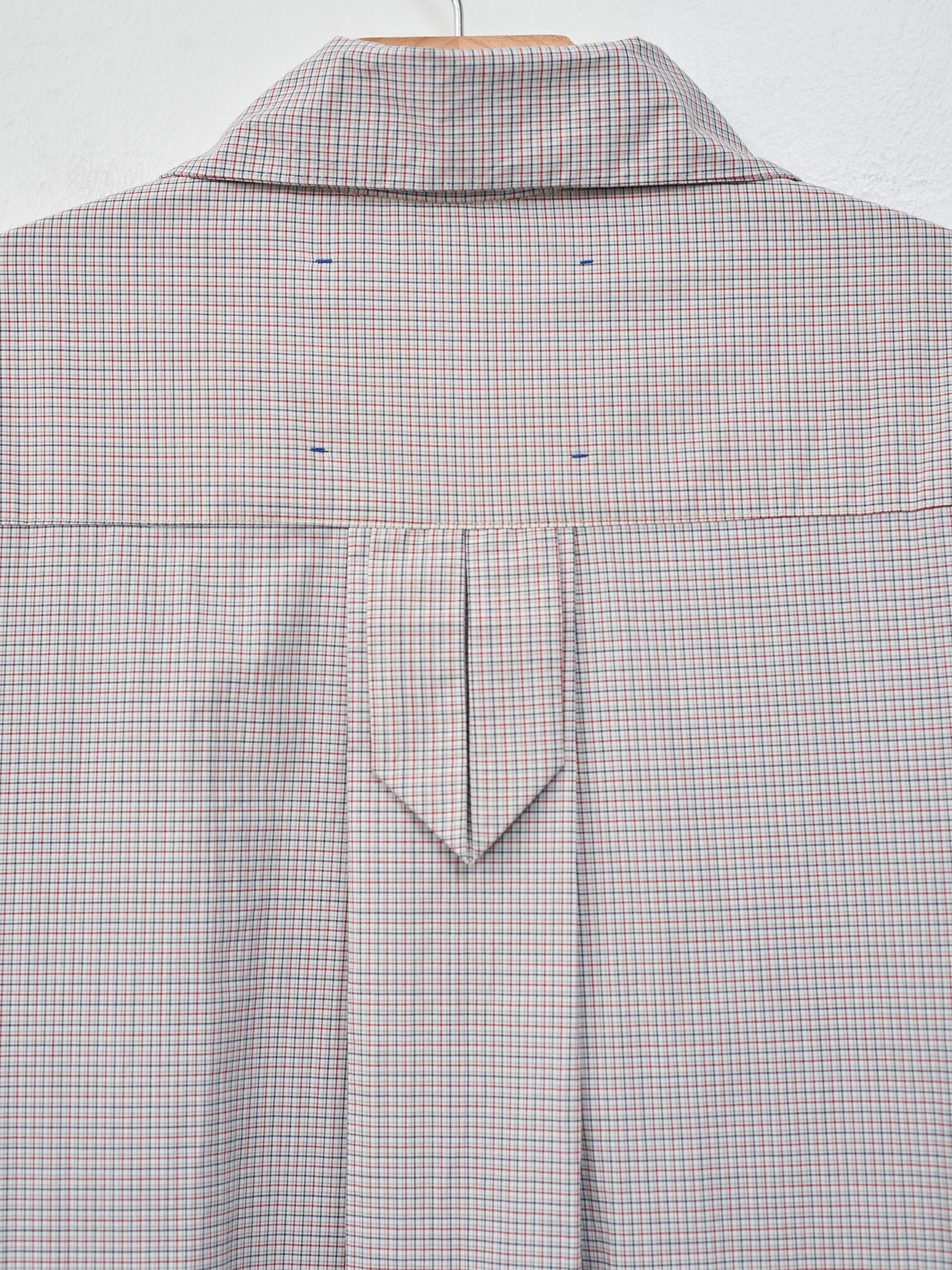 Namu Shop - Studio de Lostanges Long Collar Dress - Red x Blue Check