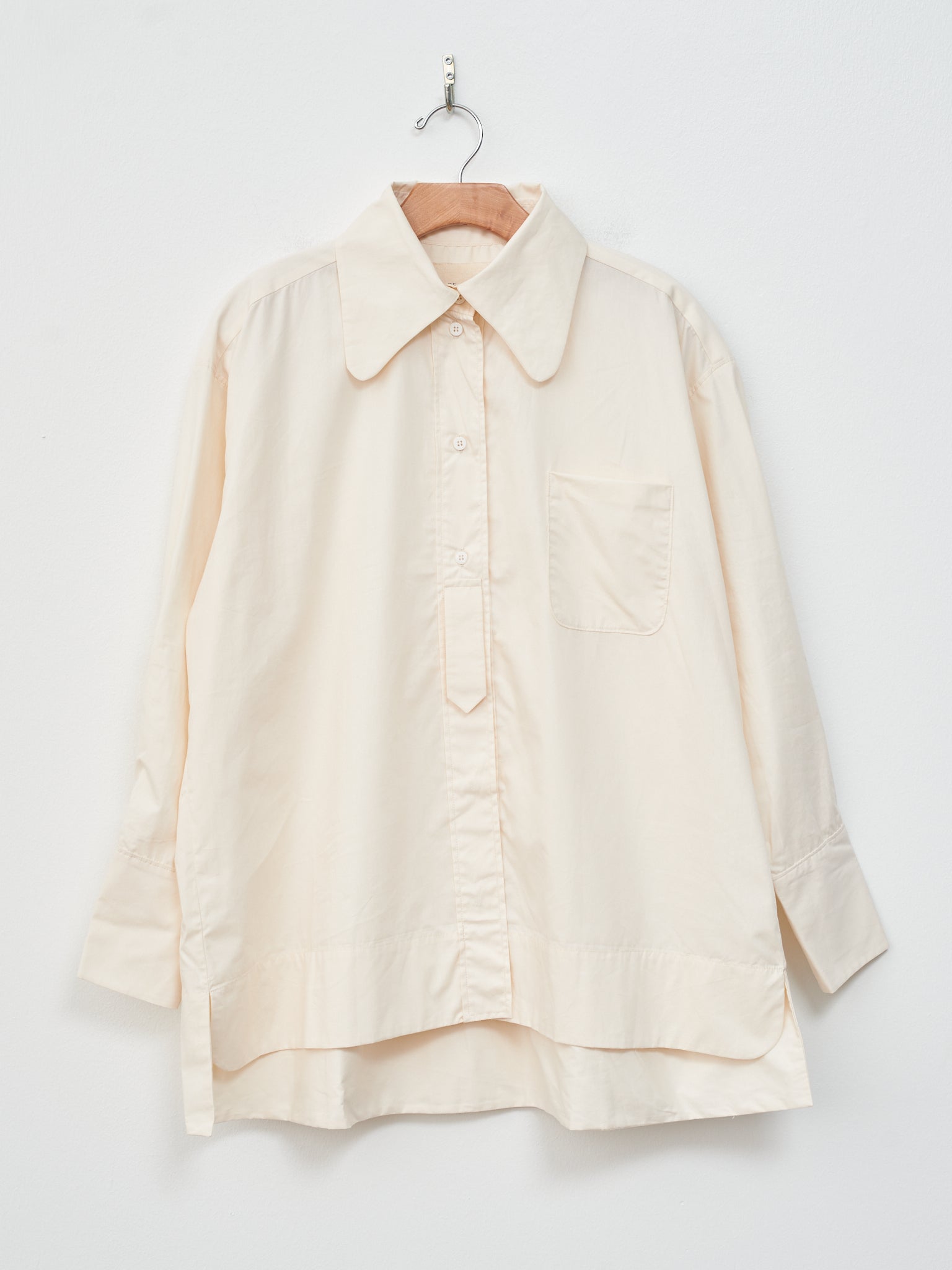 Namu Shop - Studio de Lostanges Long Collar Shirt - White