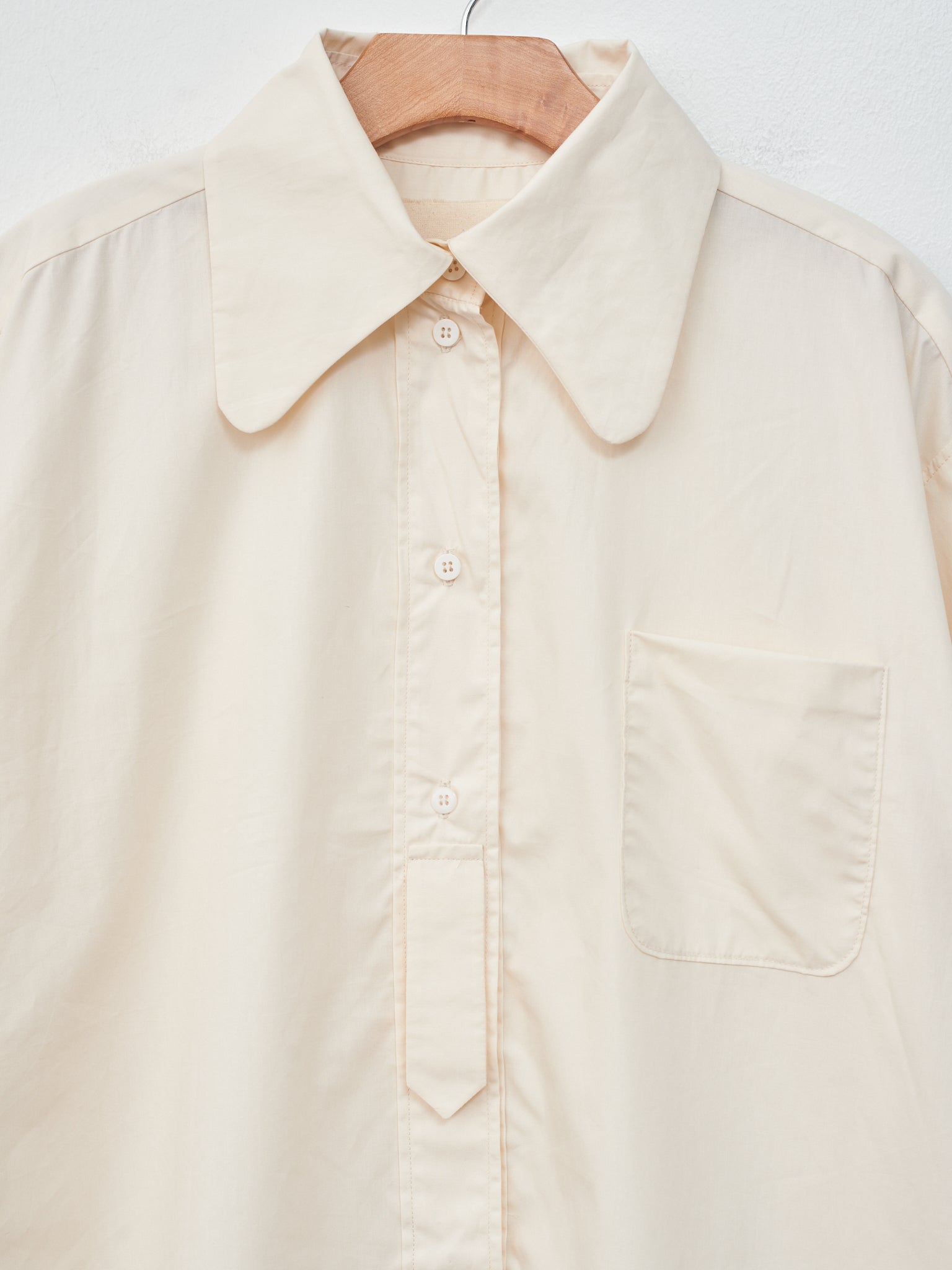 Namu Shop - Studio de Lostanges Long Collar Shirt - White