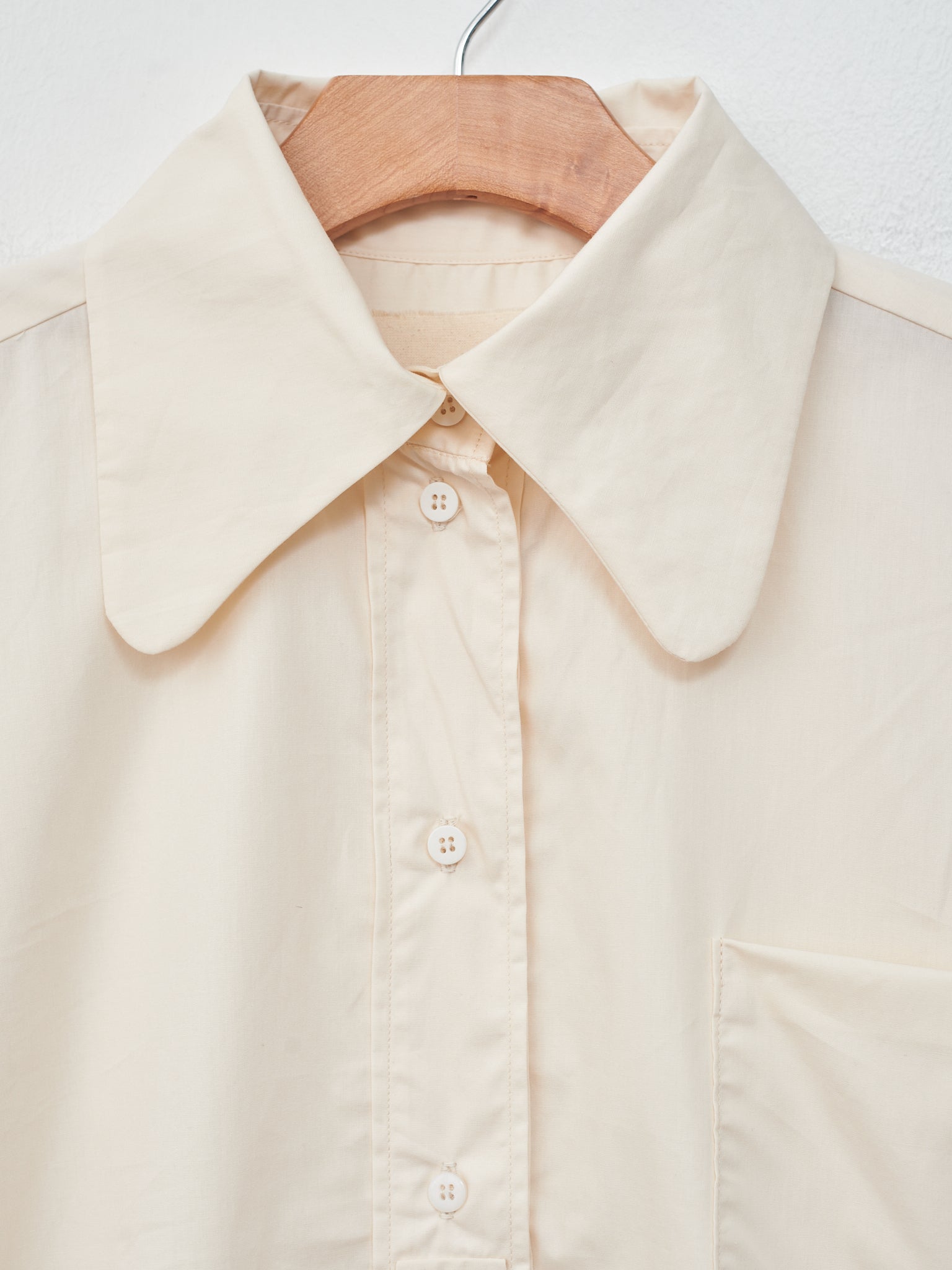 Namu Shop - Studio de Lostanges Long Collar Shirt - White