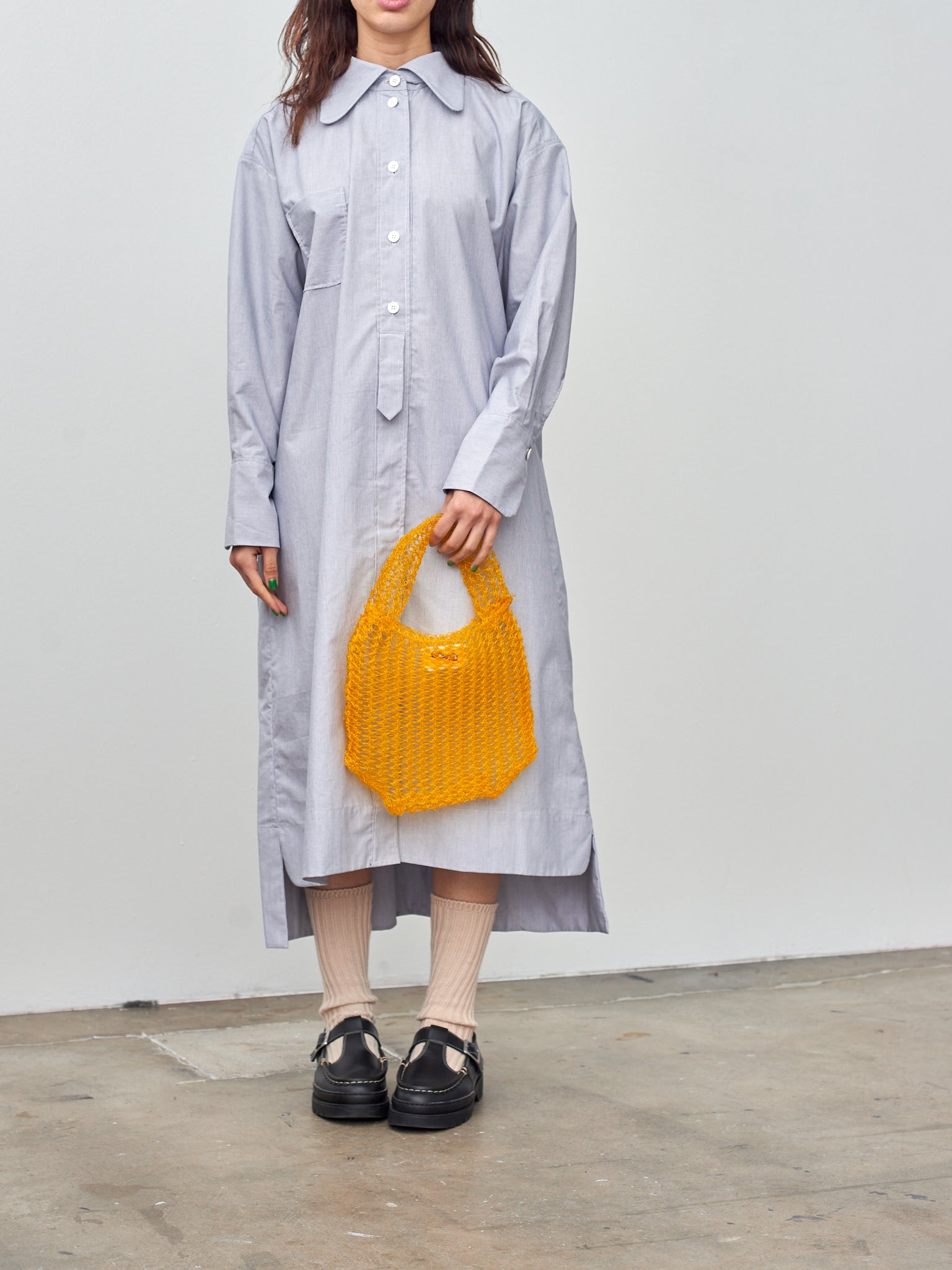 Namu Shop - Bielo Mesh Handbag - Yellow Orange