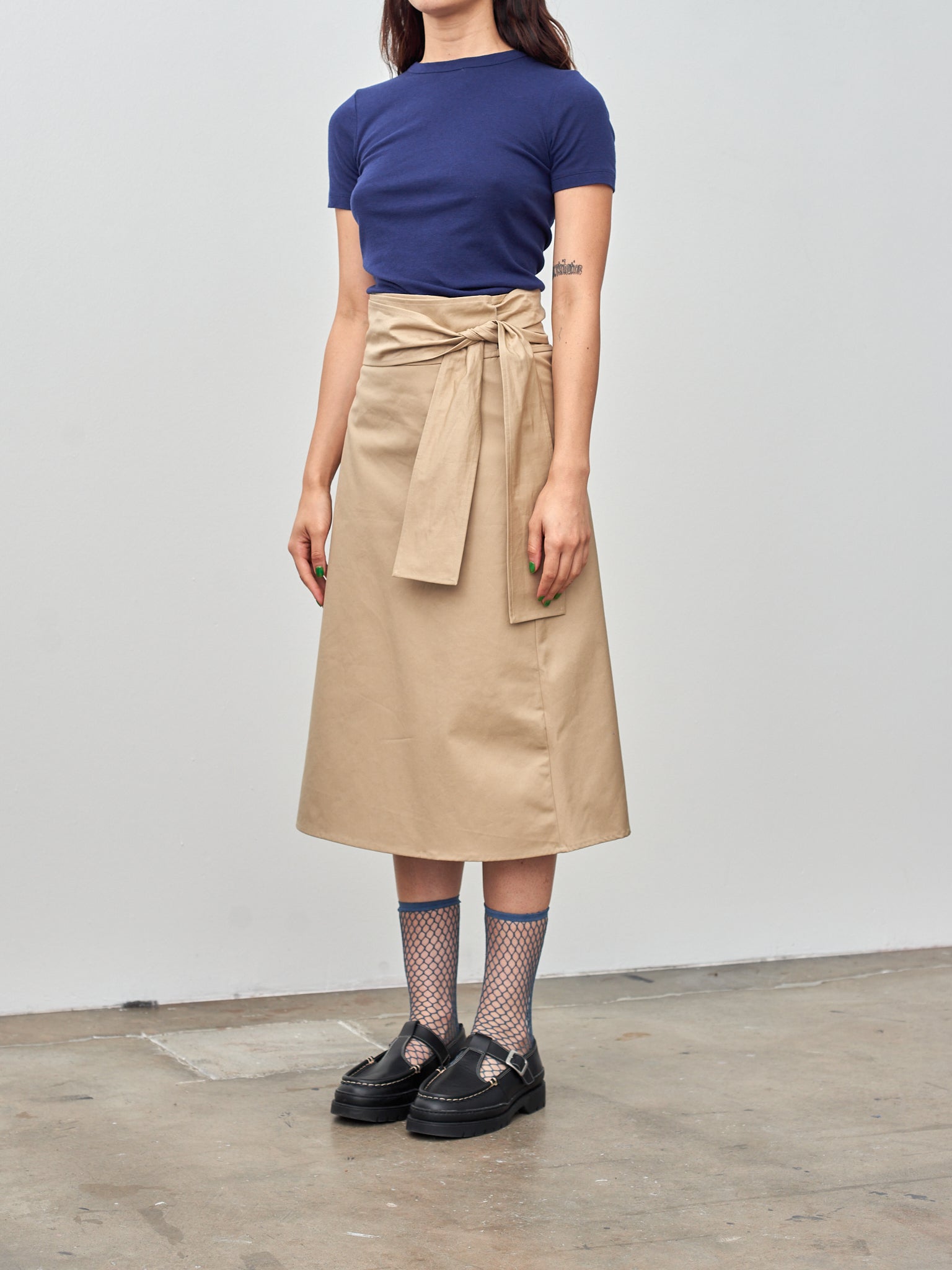 Namu Shop - Studio de Lostanges Wrap Skirt - Khaki