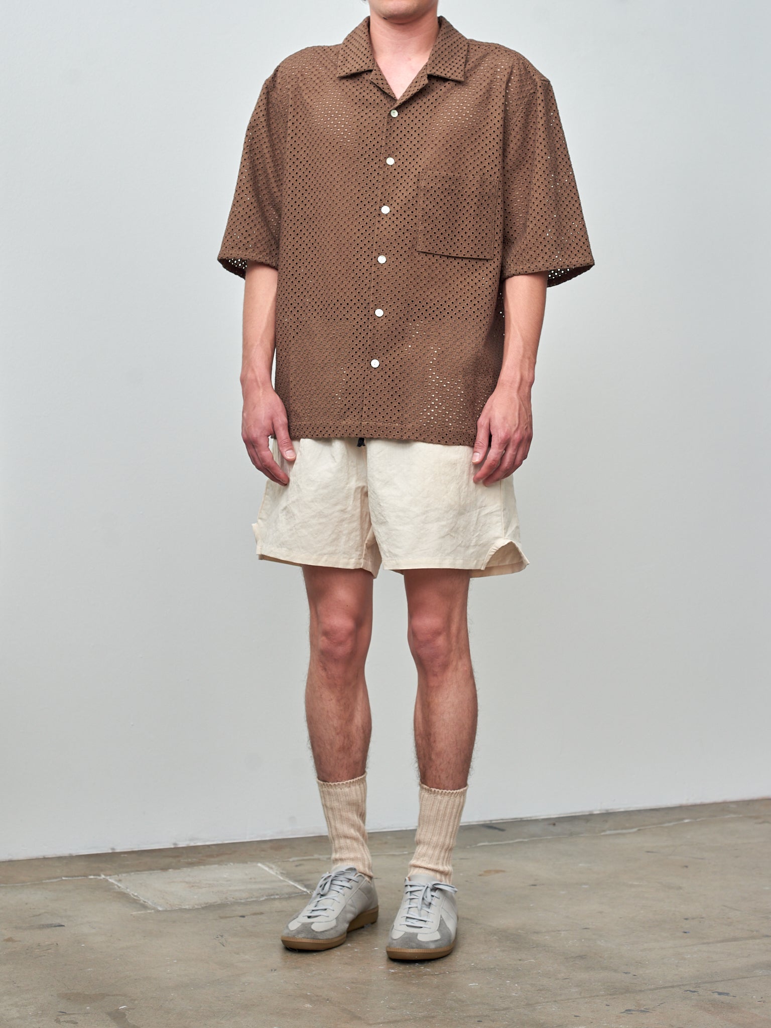Namu Shop - s.k. manor hill MT Short - Bone Linen Cotton