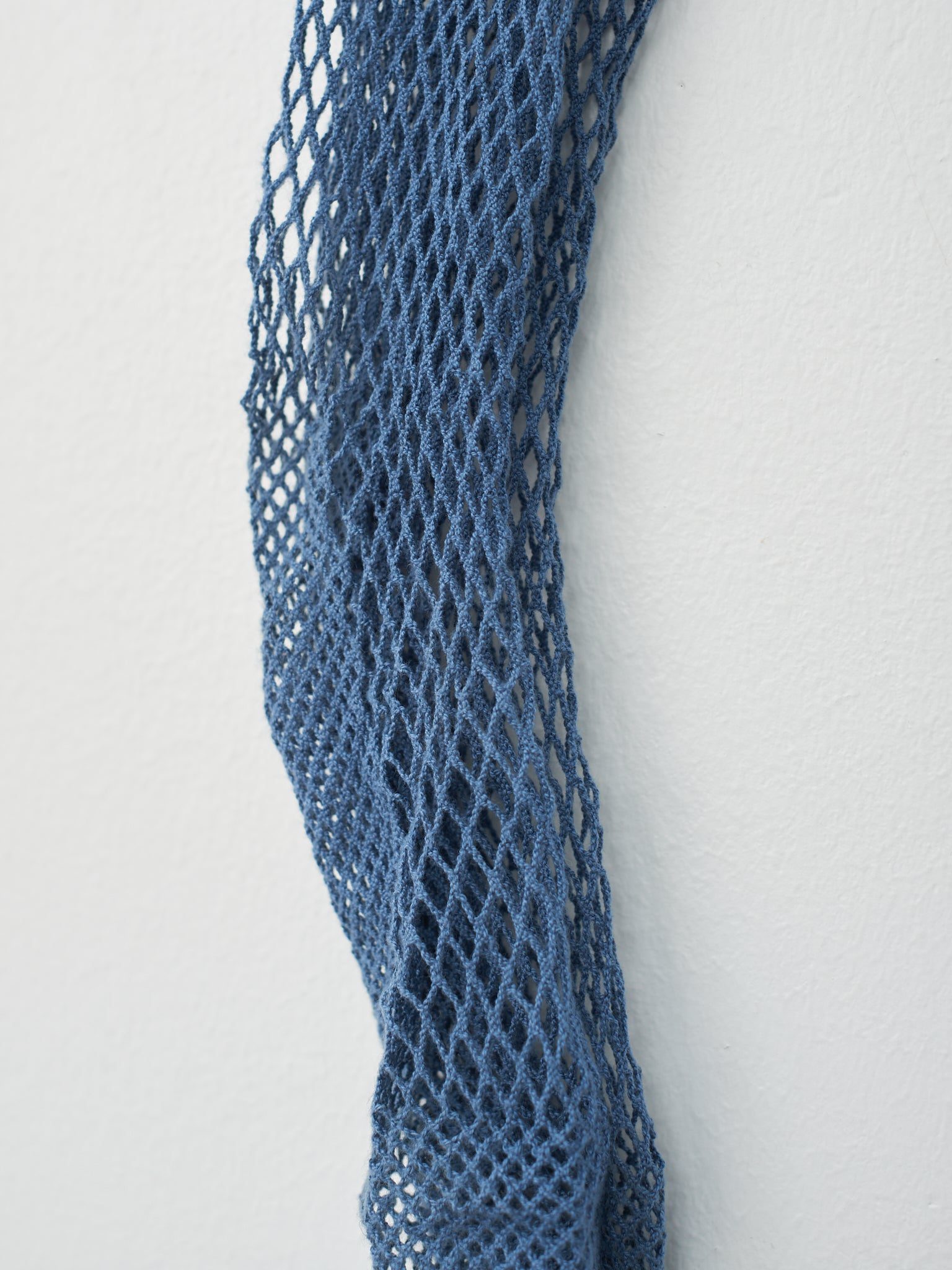 Namu Shop - Babaco Fishnet Socks - Blue, Ivory