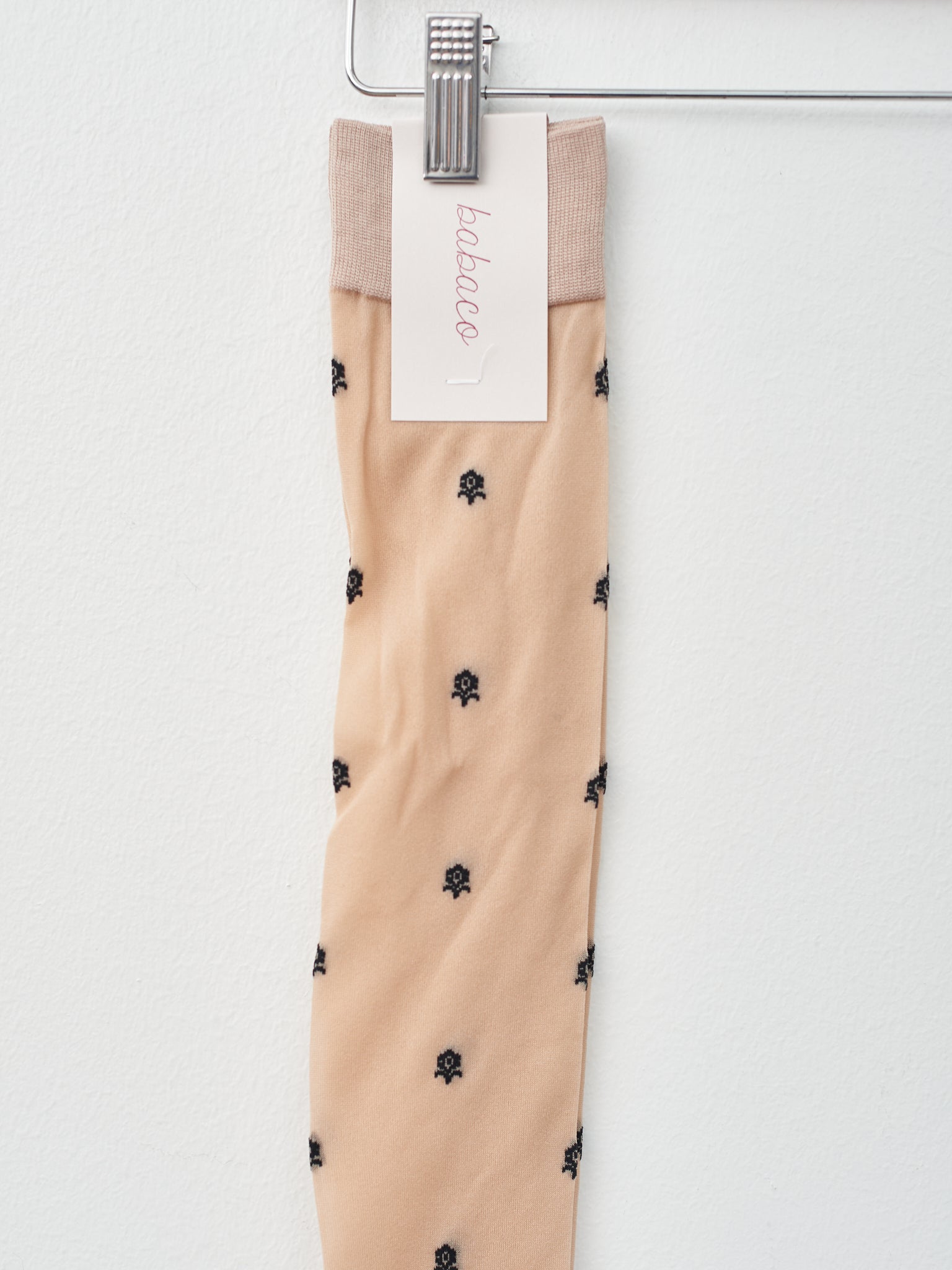 Namu Shop - Babaco Small Flower Stocking - Beige, Mint Blue