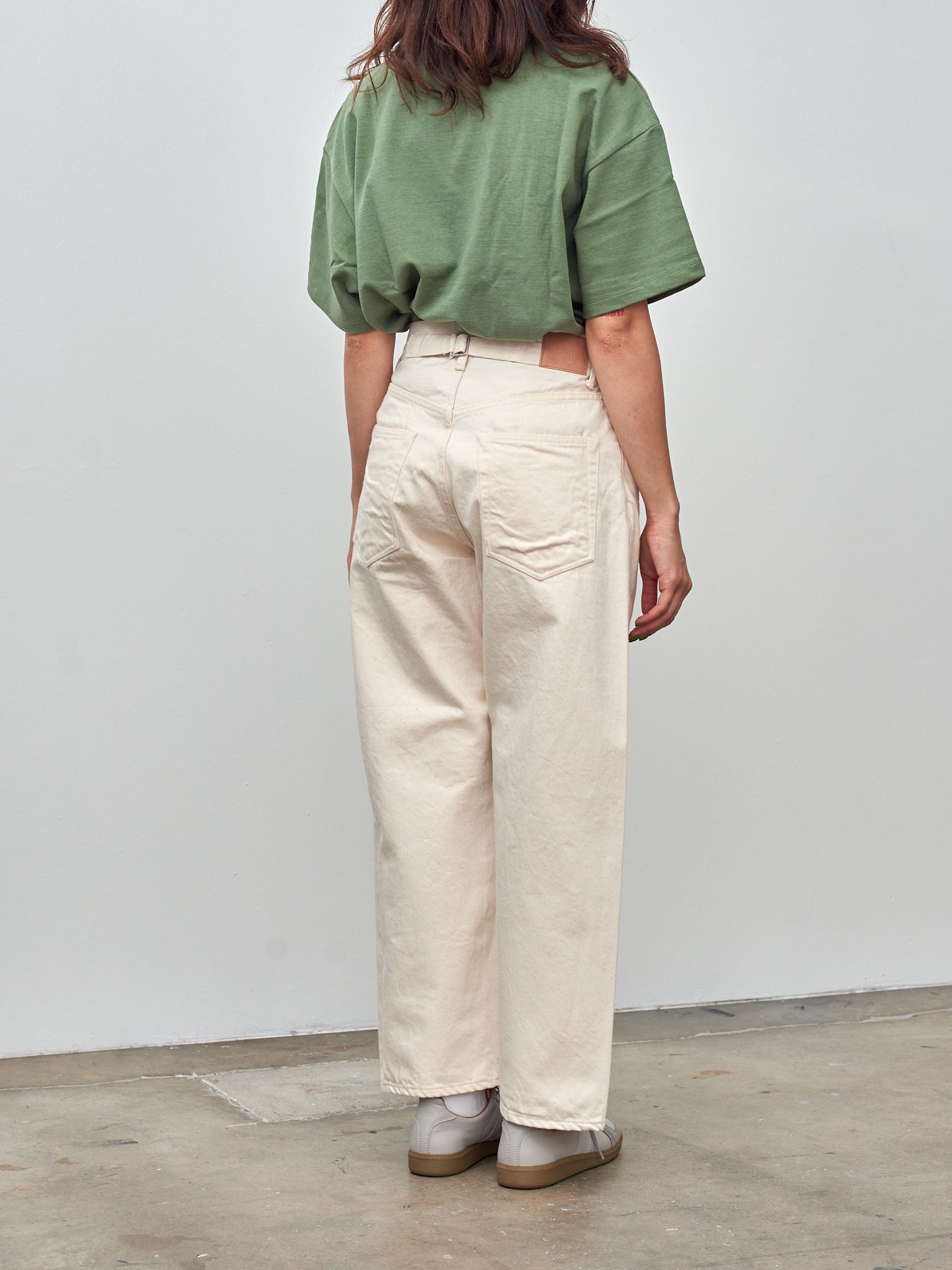 Namu Shop - Hatski Back Buckle Denim - Ecru