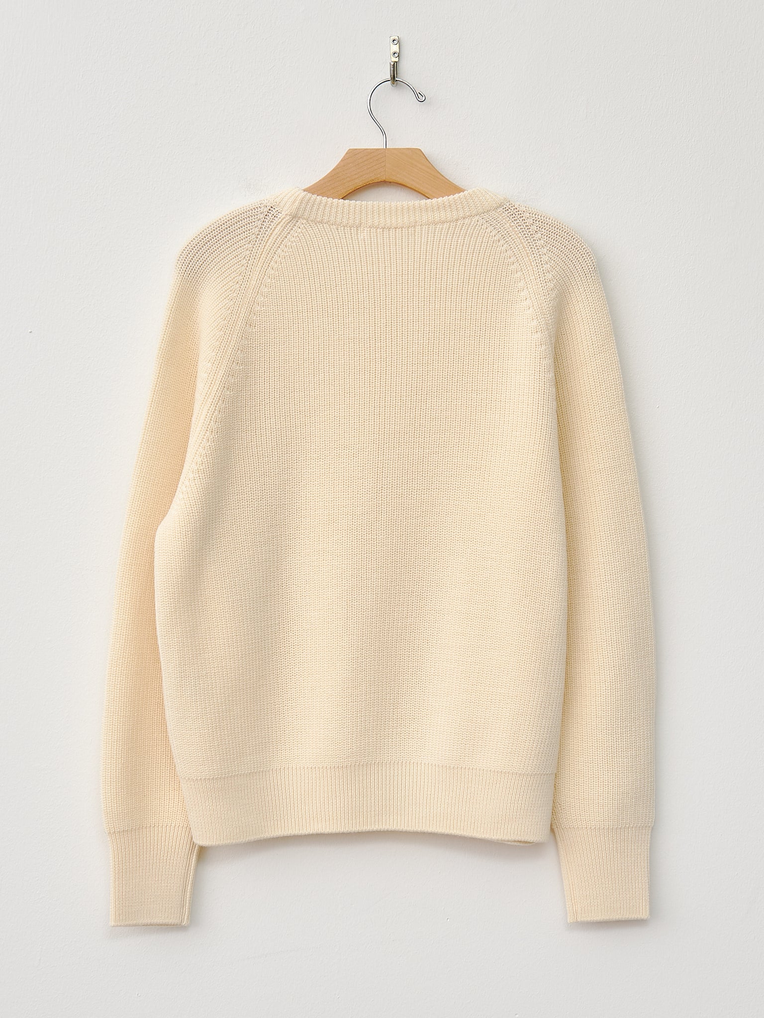 Namu Shop - Y Non Mulesing Wool Crewneck Knit- White
