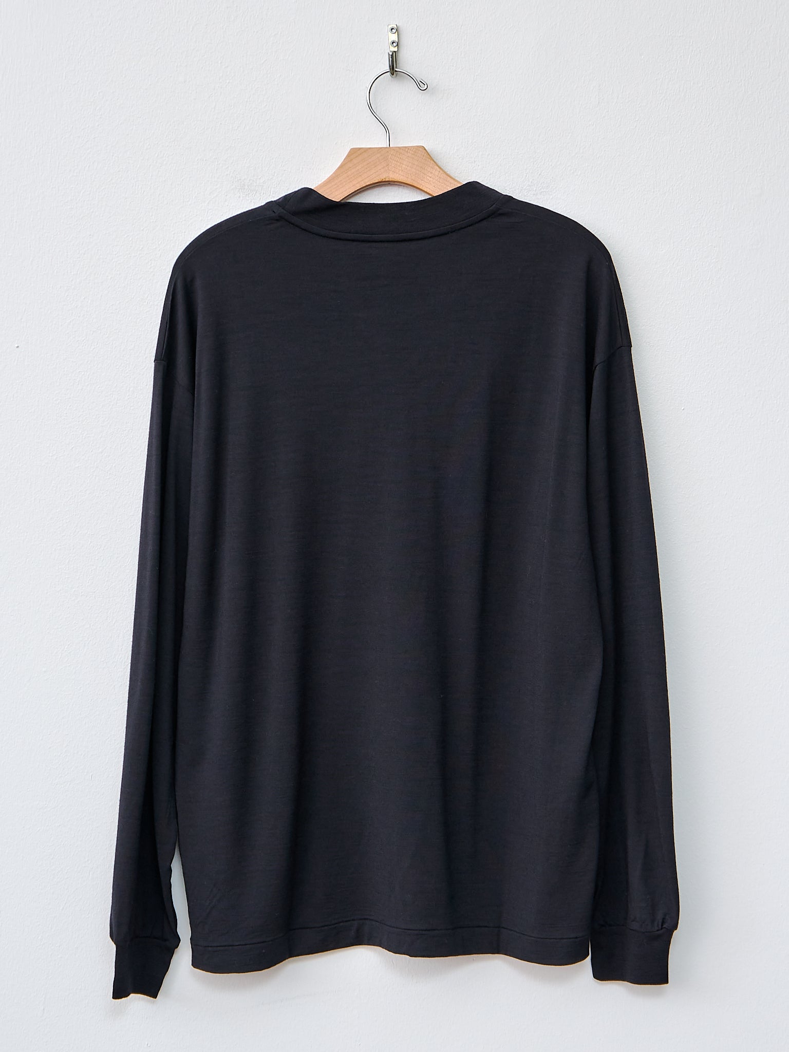 Namu Shop - Kaptain Sunshine Super Soft Merino Tenjiku L/S Tee - Navy