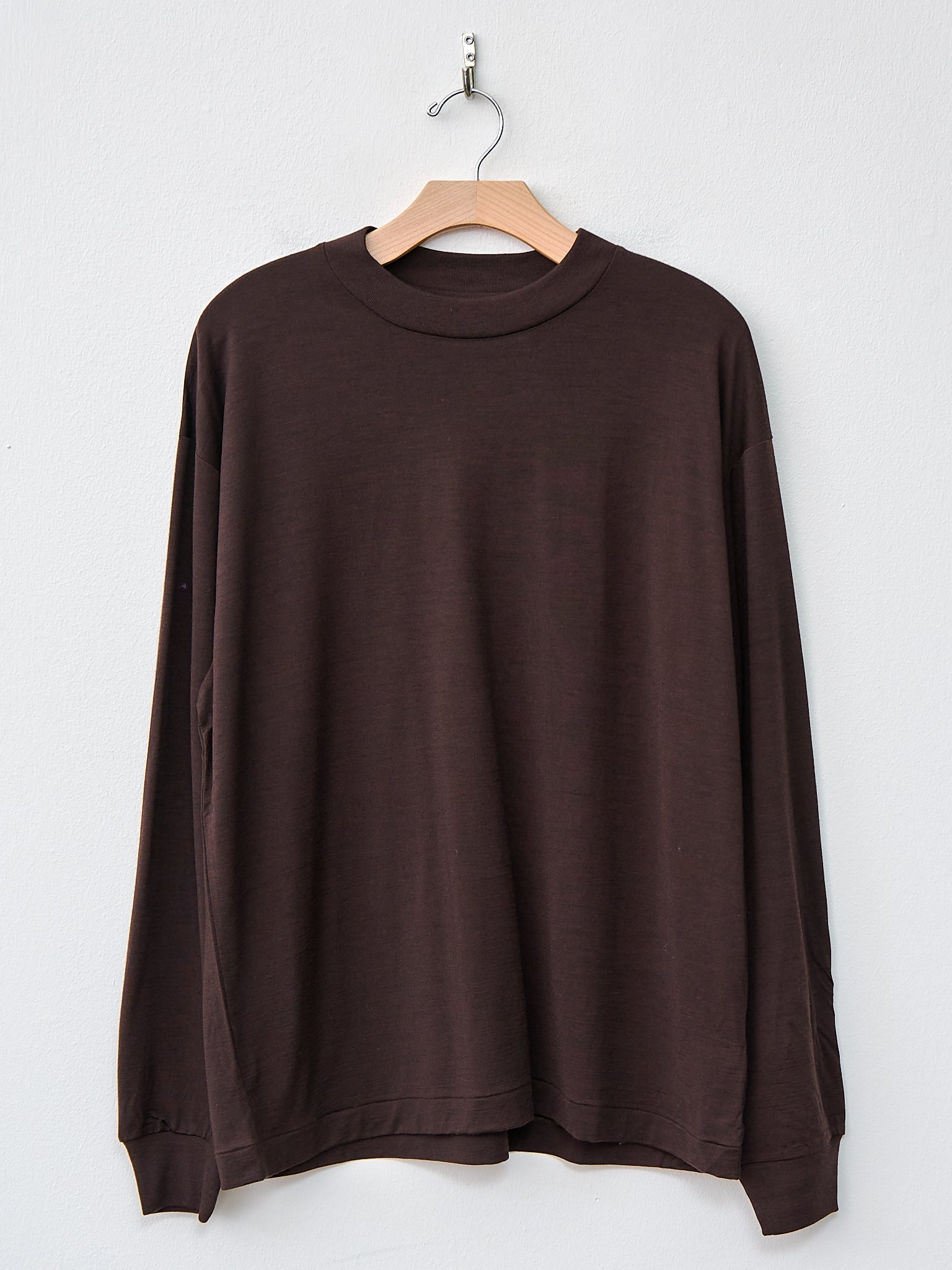 Namu Shop - Kaptain Sunshine Super Soft Merino Tenjiku L/S Tee - Brown