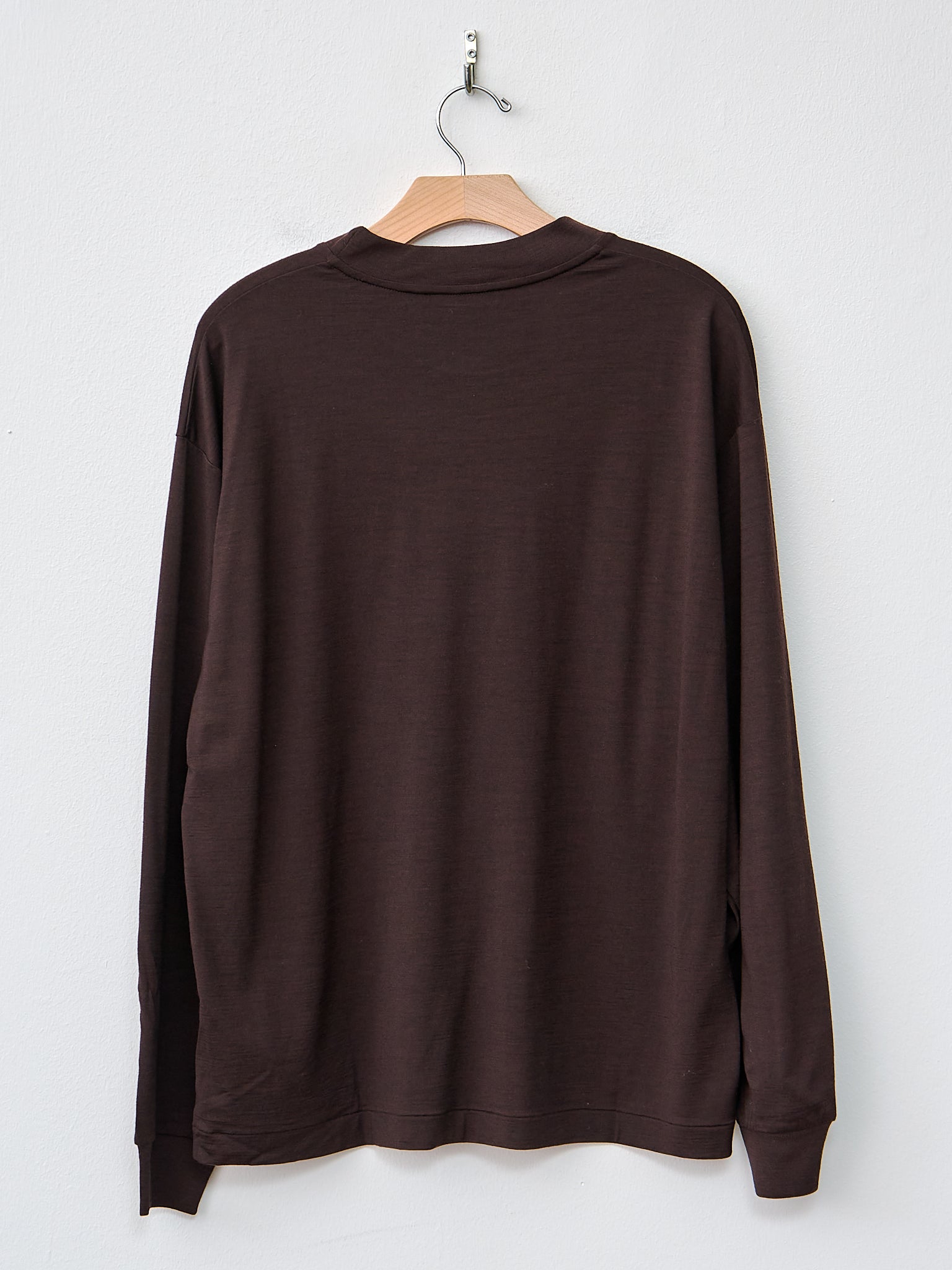 Namu Shop - Kaptain Sunshine Super Soft Merino Tenjiku L/S Tee - Brown