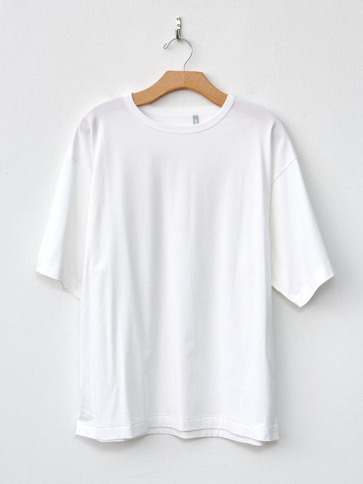 Namu Shop - Kaptain Sunshine Suvin Suede Tenjiku Half Sleeve Tee - White