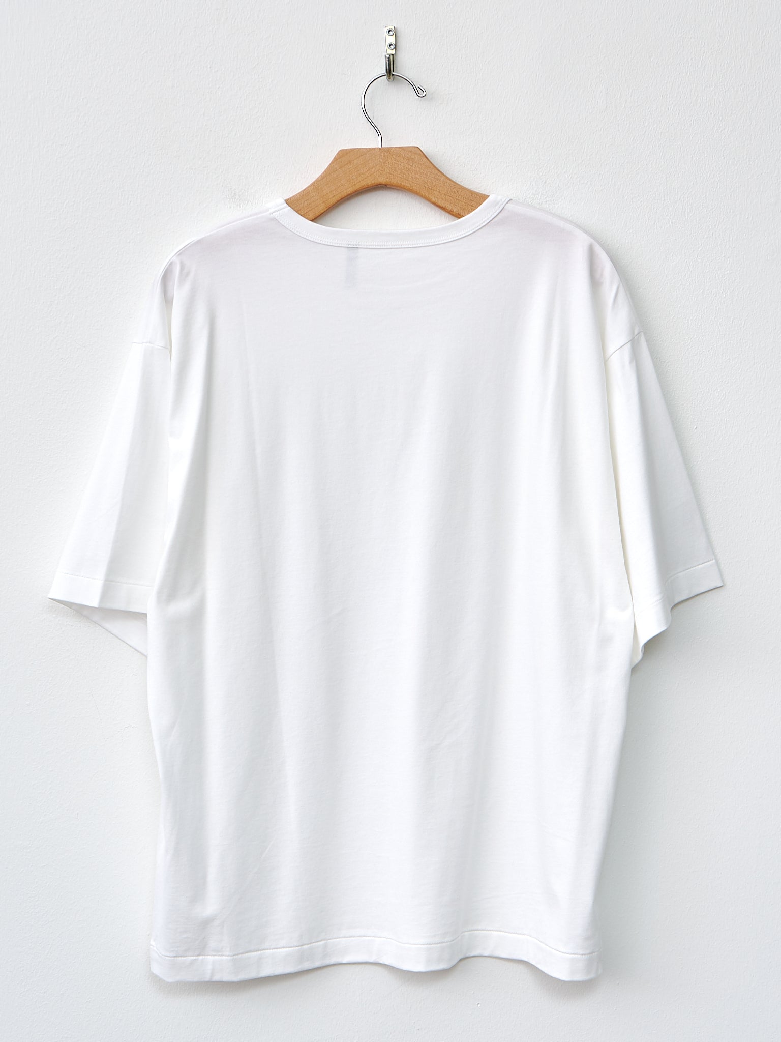 Namu Shop - Kaptain Sunshine Suvin Suede Tenjiku Half Sleeve Tee - White