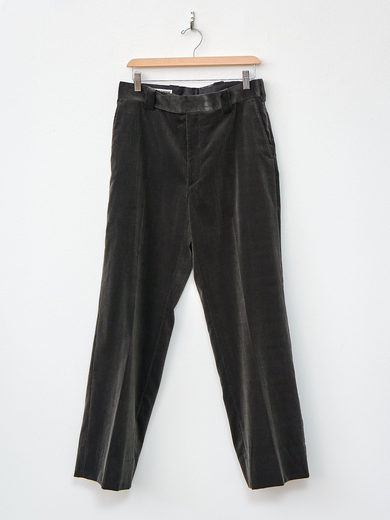 Namu Shop - Kaptain Sunshine D Slacks - Charcoal Corduroy
