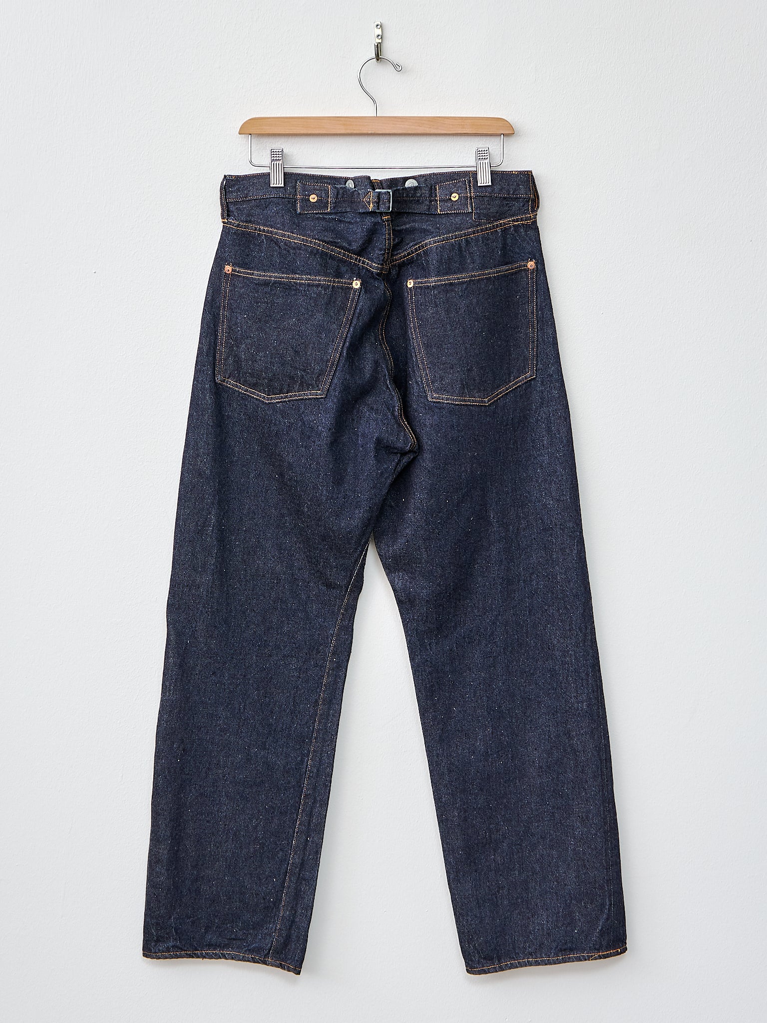 Namu Shop - Kaptain Sunshine 1930 Straight Denim Pants - Indigo One Wash