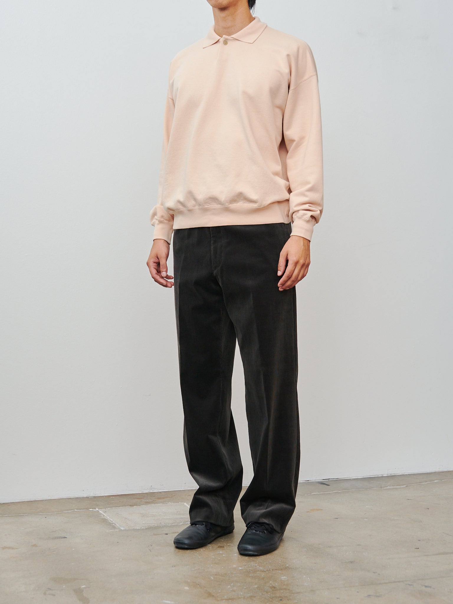 Namu Shop - Kaptain Sunshine D Slacks - Charcoal Corduroy