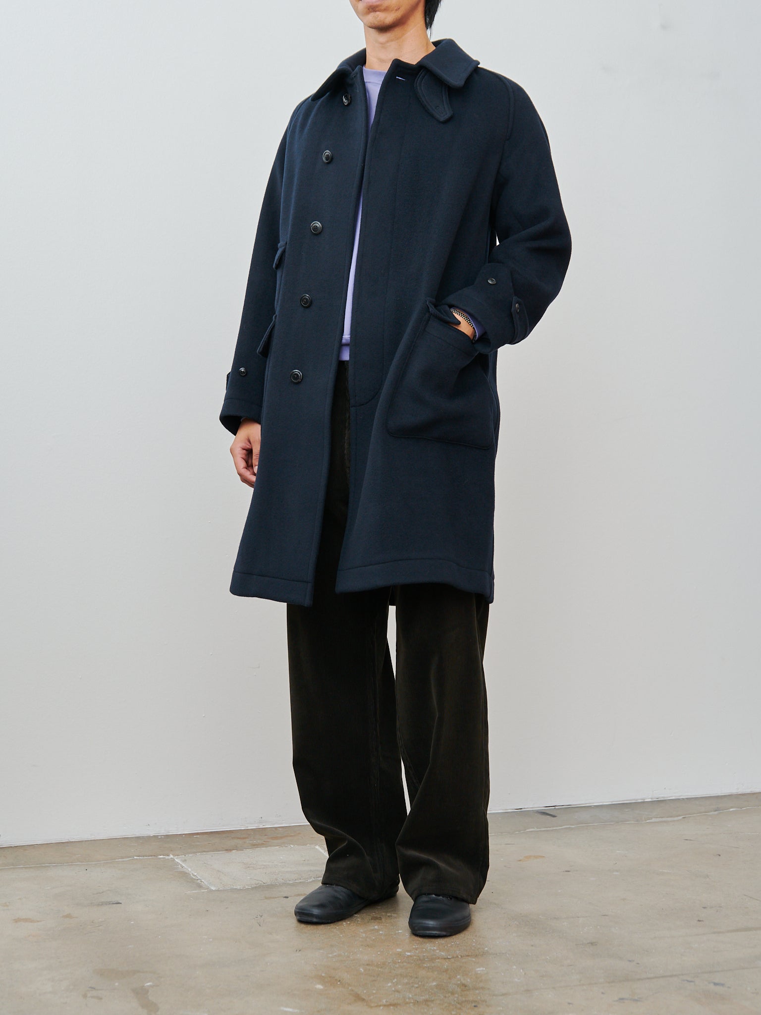 Namu Shop - Kaptain Sunshine Traveller Coat - Top Navy
